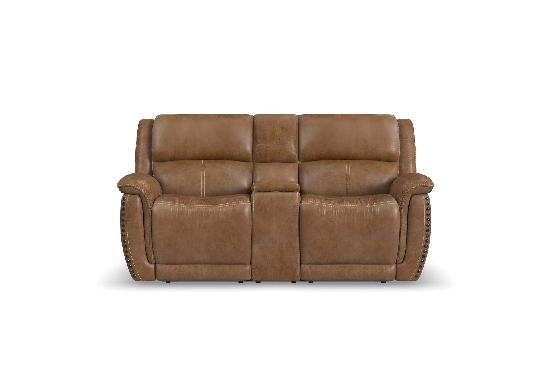 Beau Power Reclining Loveseat with Console & Power Headrests image 3