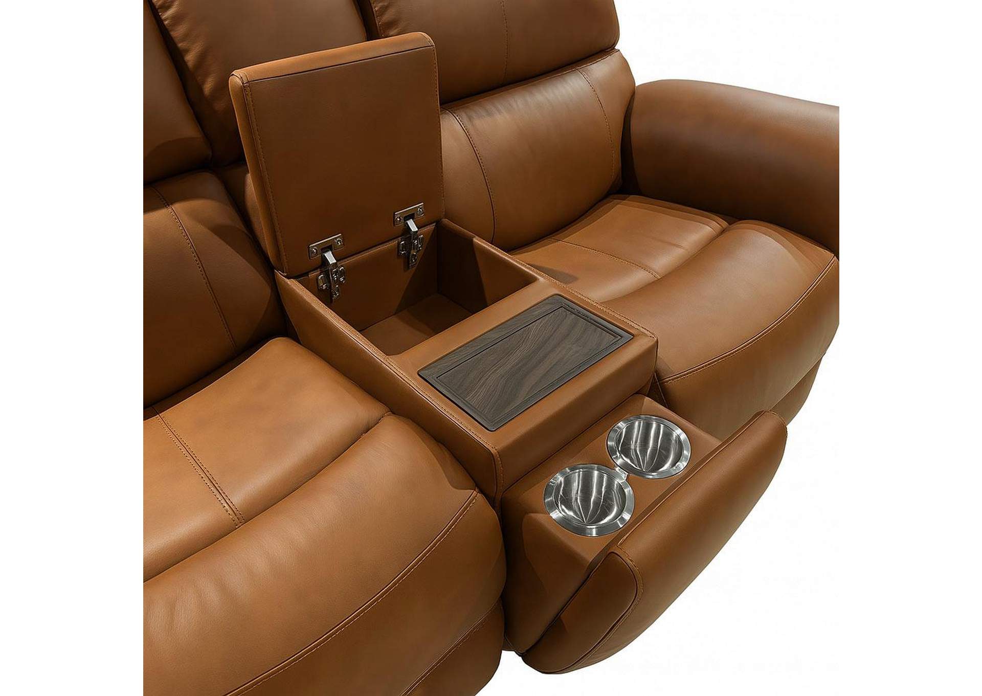 Henry Power Reclining Loveseat with Console & Power Headrests & Lumbar image 7