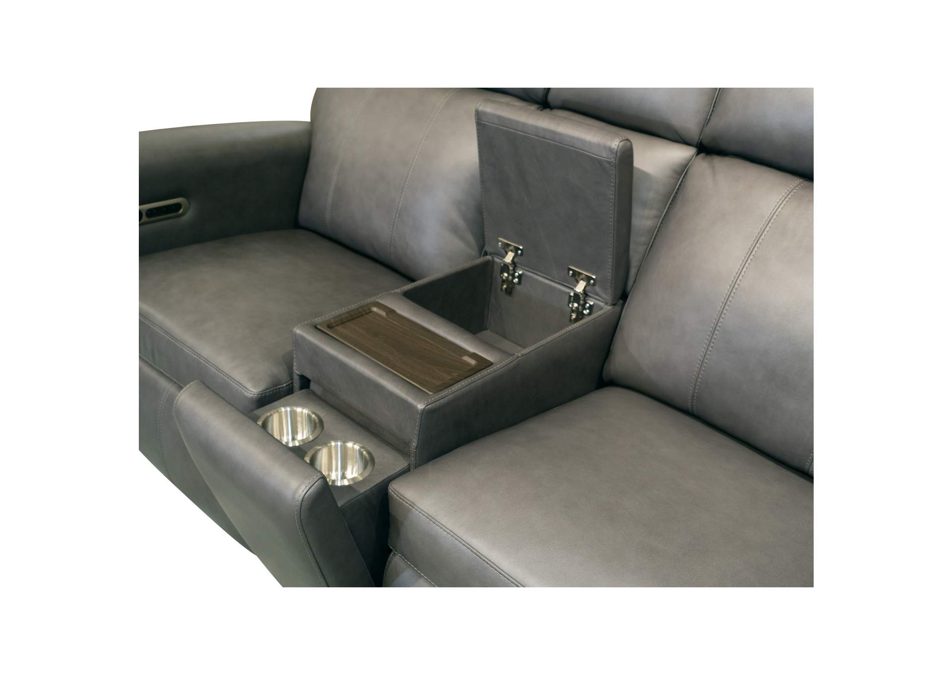 Wyatt Power Reclining Loveseat with Console & Power Headrests & Lumbar image 7