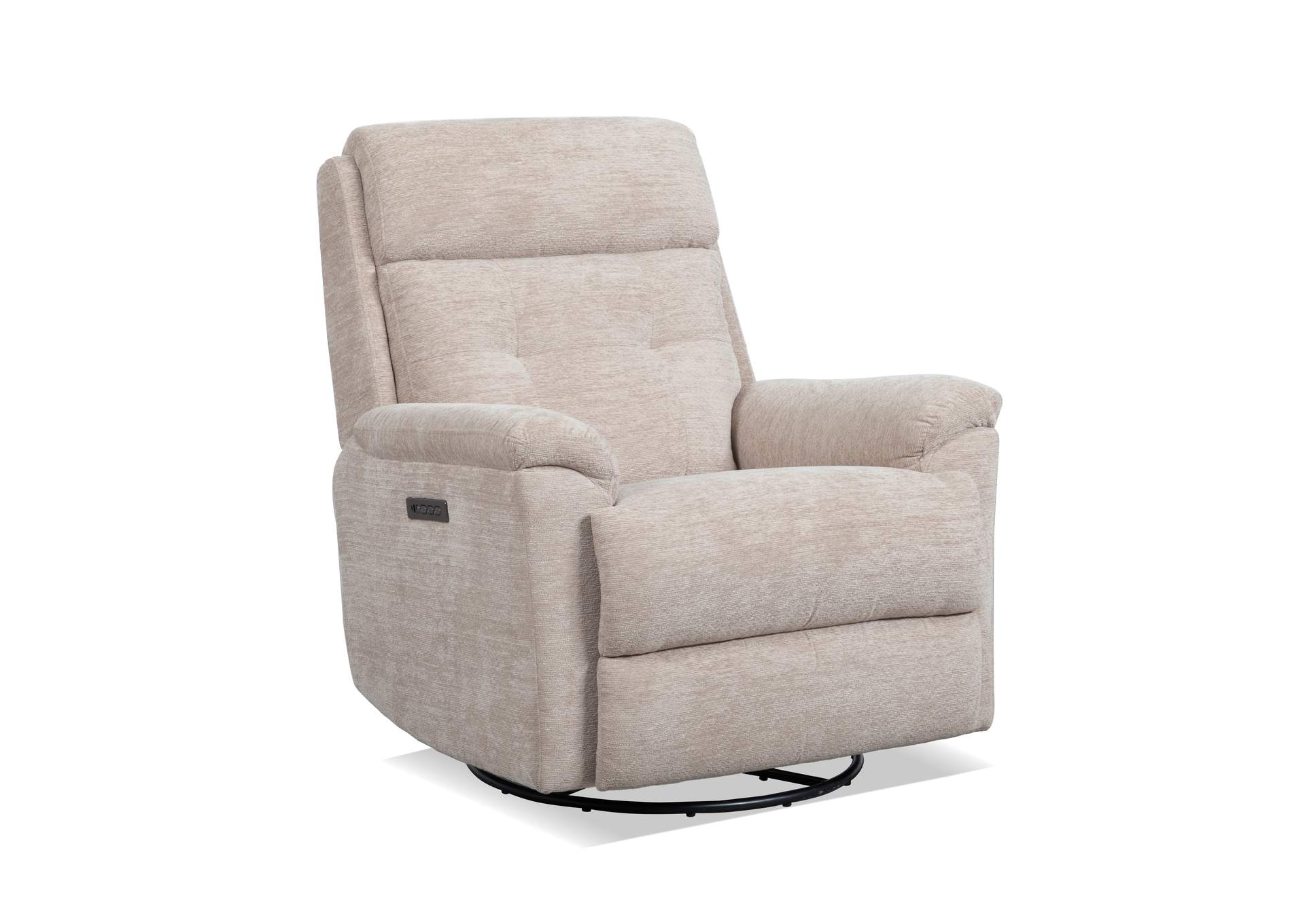 Sophisticated Perfect Match Power Swivel Gliding Recliner with Power Headrest & Lumbar image 1