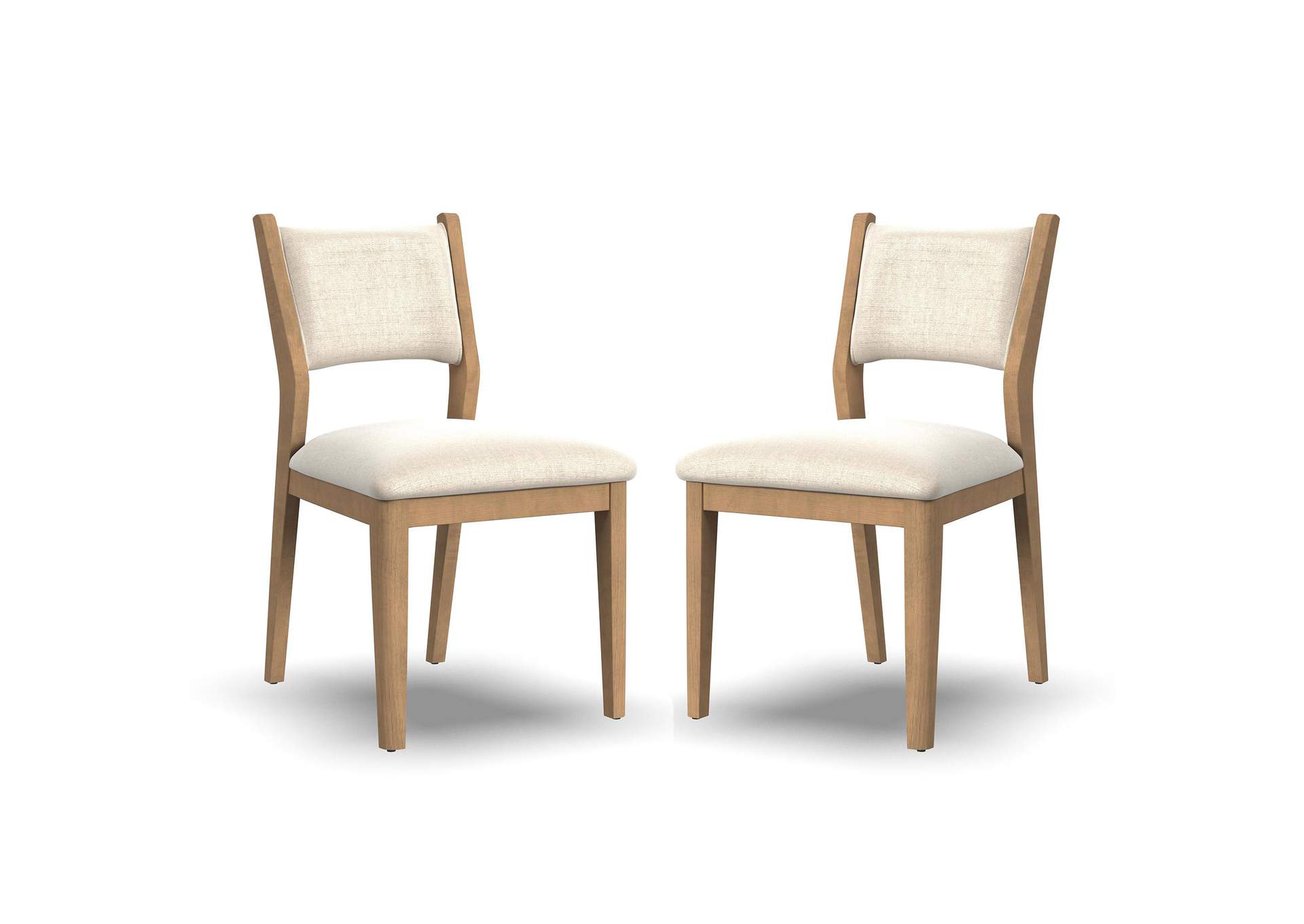 Normandy Pair of Upholstered Dining Chairs image 1