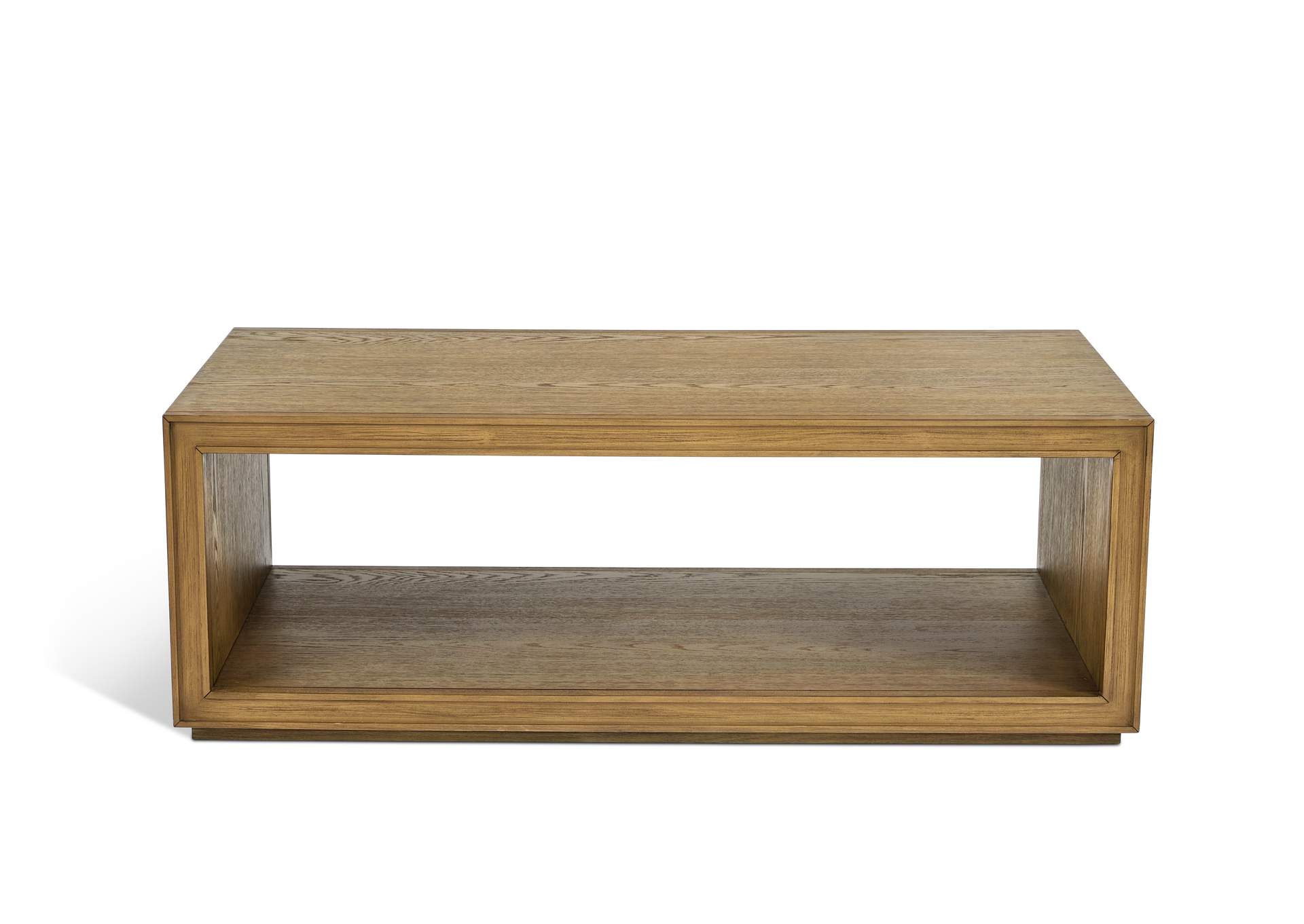 Waterfall Rectangular Coffee Table with Casters image 3