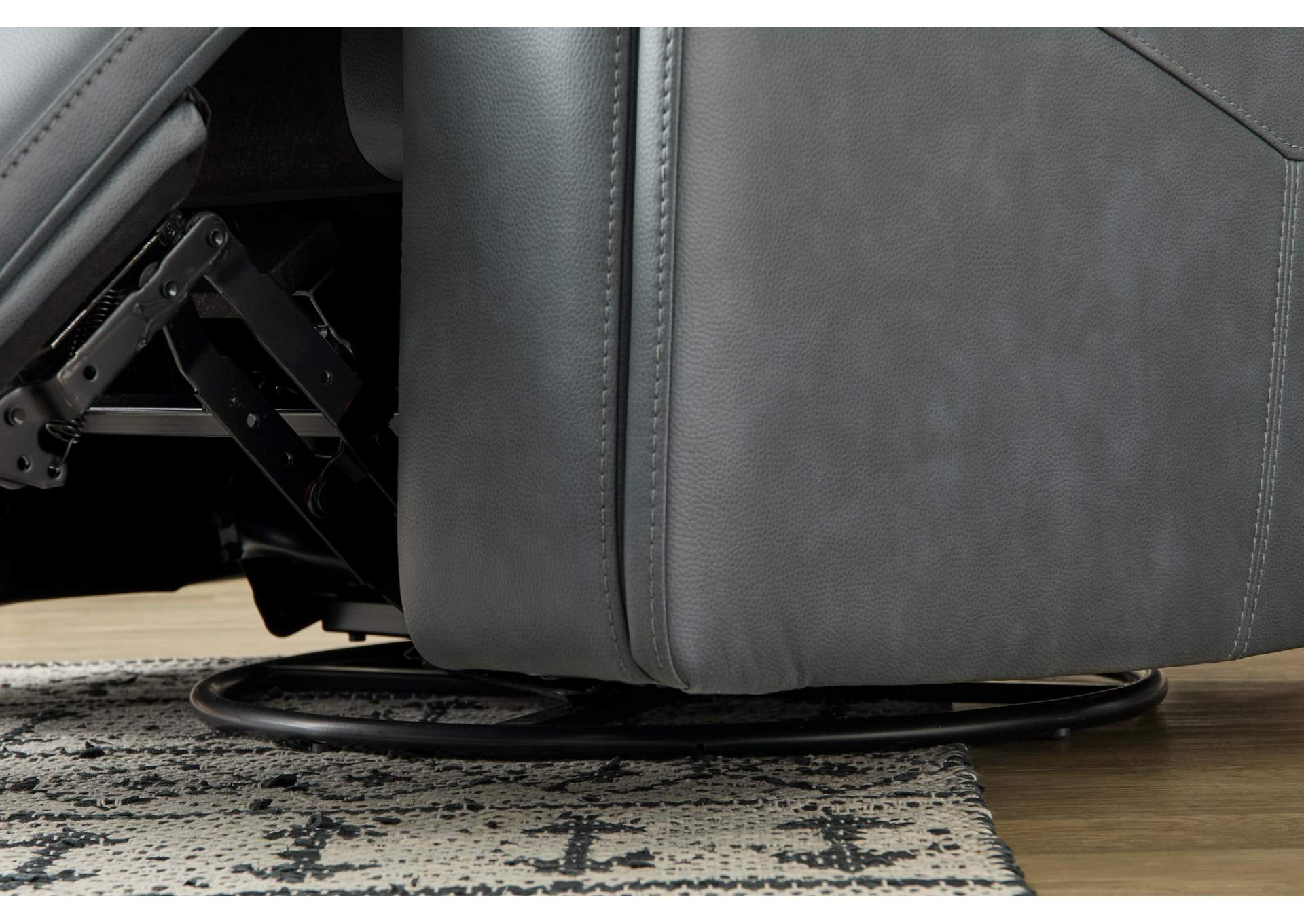 Vernon Power Swivel Gliding Recliner with Power Headrest, Lumbar, Heat & Massage image 10