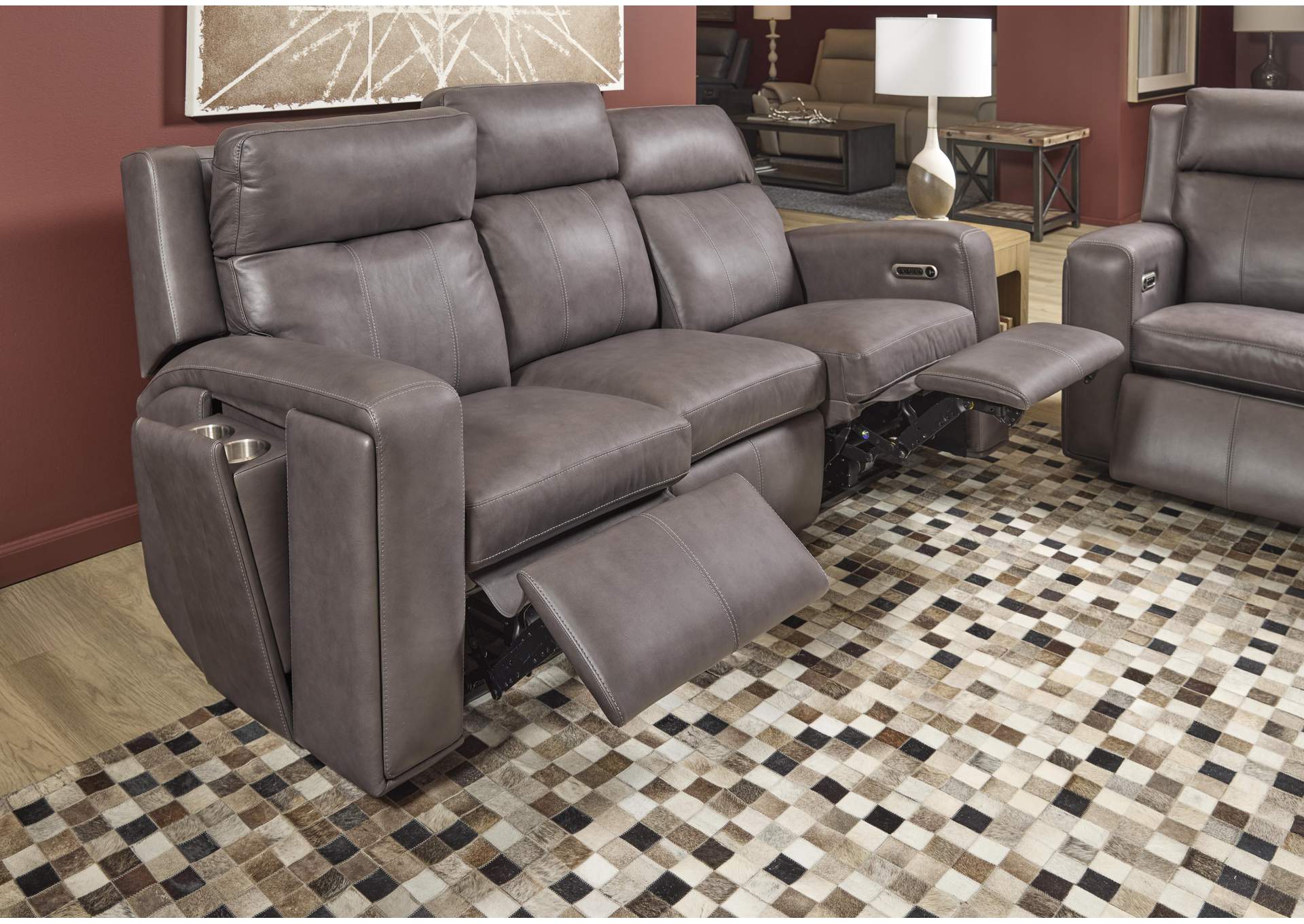Wyatt Power Reclining Sofa with Power Headrests & Lumbar image 14