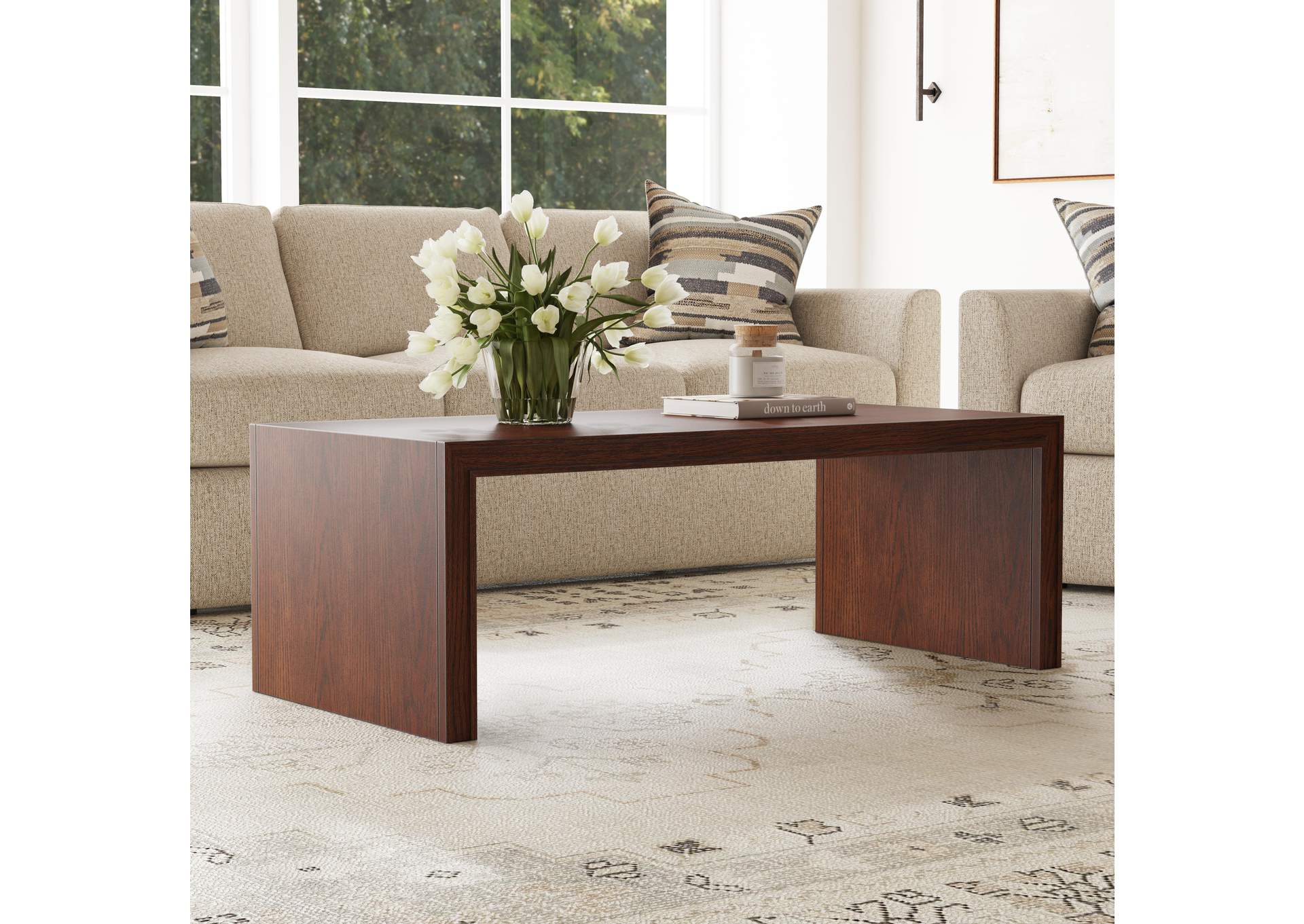 Waterfall Rectangular Coffee Table image 9