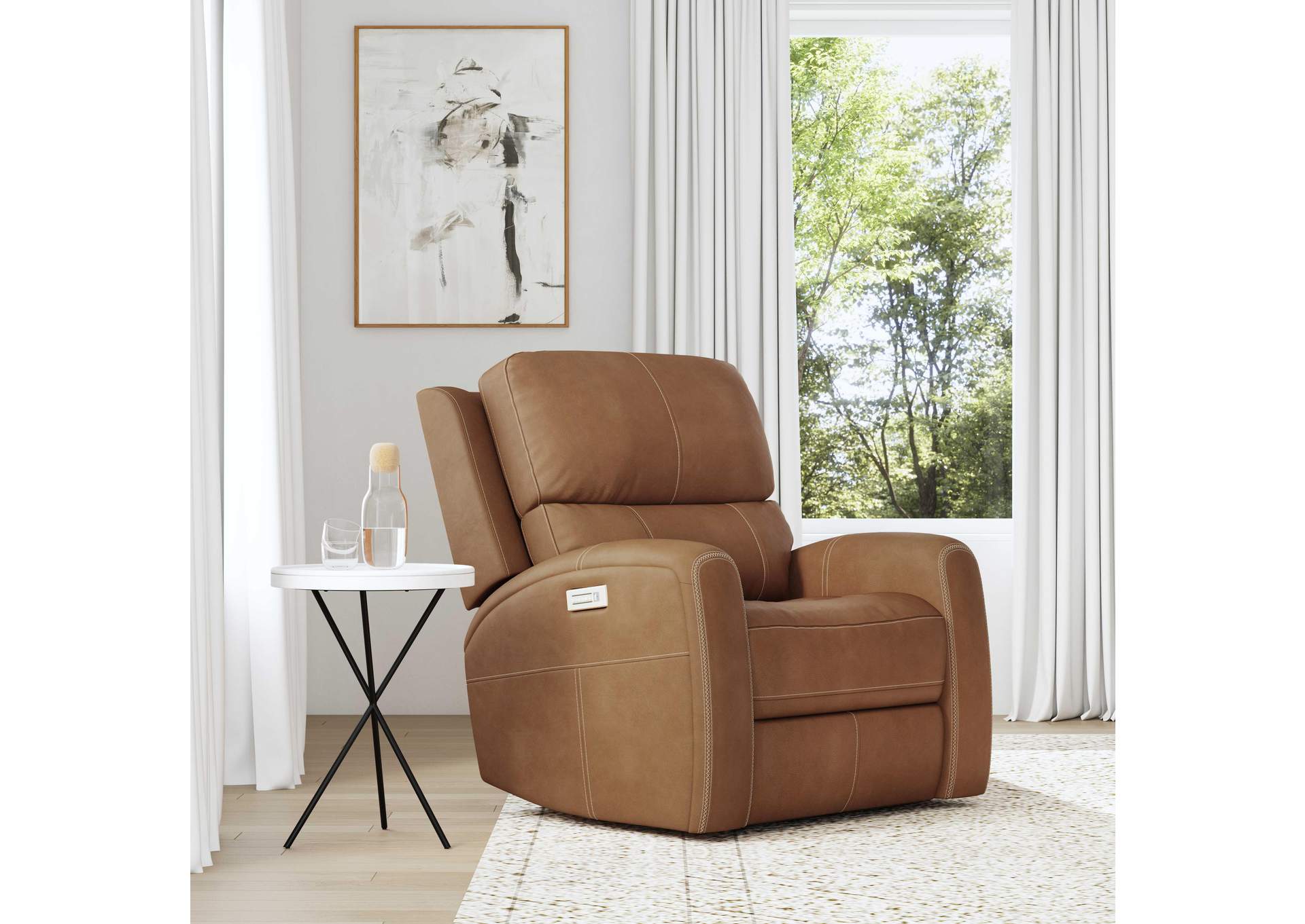 Linden Power Recliner with Power Headrest & Lumbar image 6