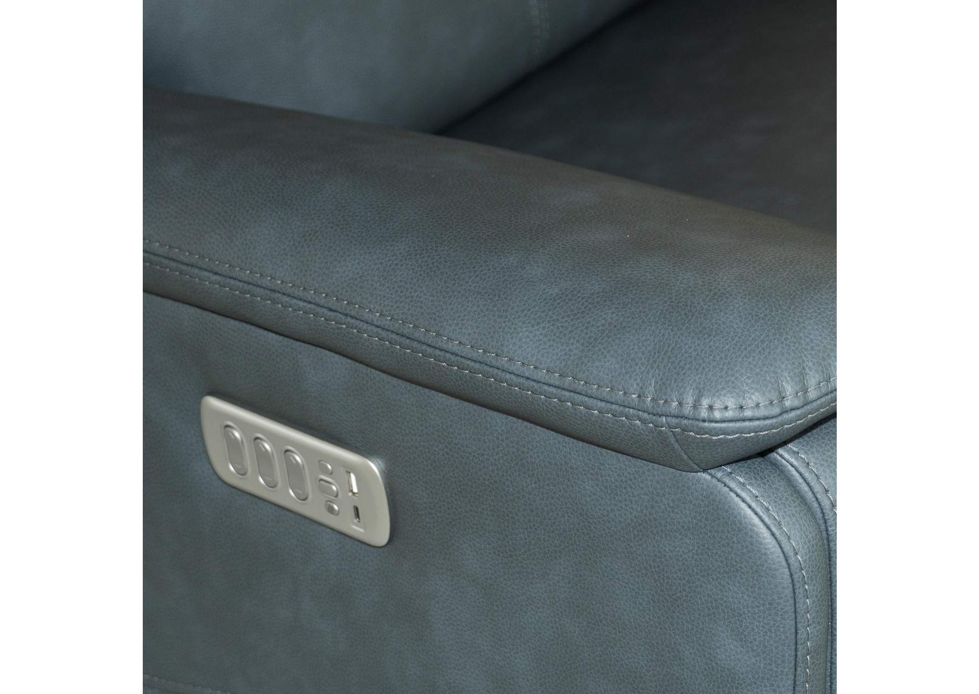Vernon Power Swivel Gliding Recliner with Power Headrest, Lumbar, Heat & Massage image 8