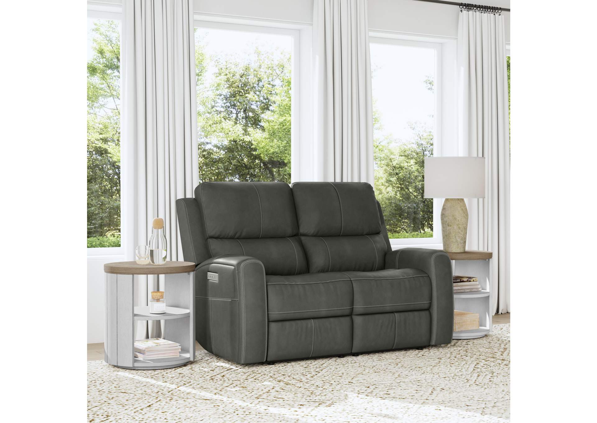 Linden Power Reclining Loveseat with Power Headrests & Lumbar image 9