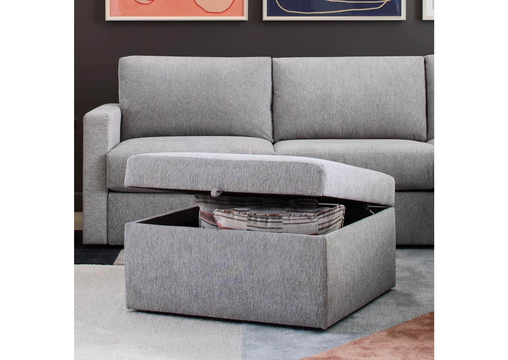 Flex Square Storage Ottoman image 4