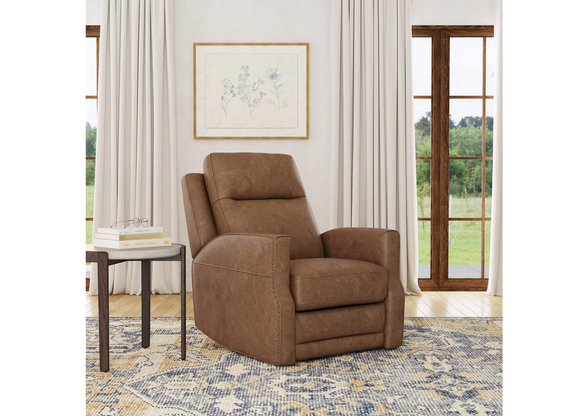 Maxwell Power Gliding Recliner with Power Headrest and Lumbar image 7