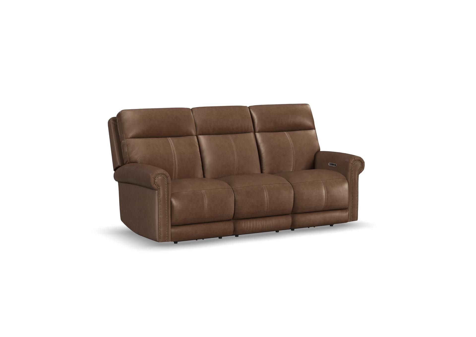 Alexander Power Reclining Sofa with Console, Power Headrest & Lumbar image 1