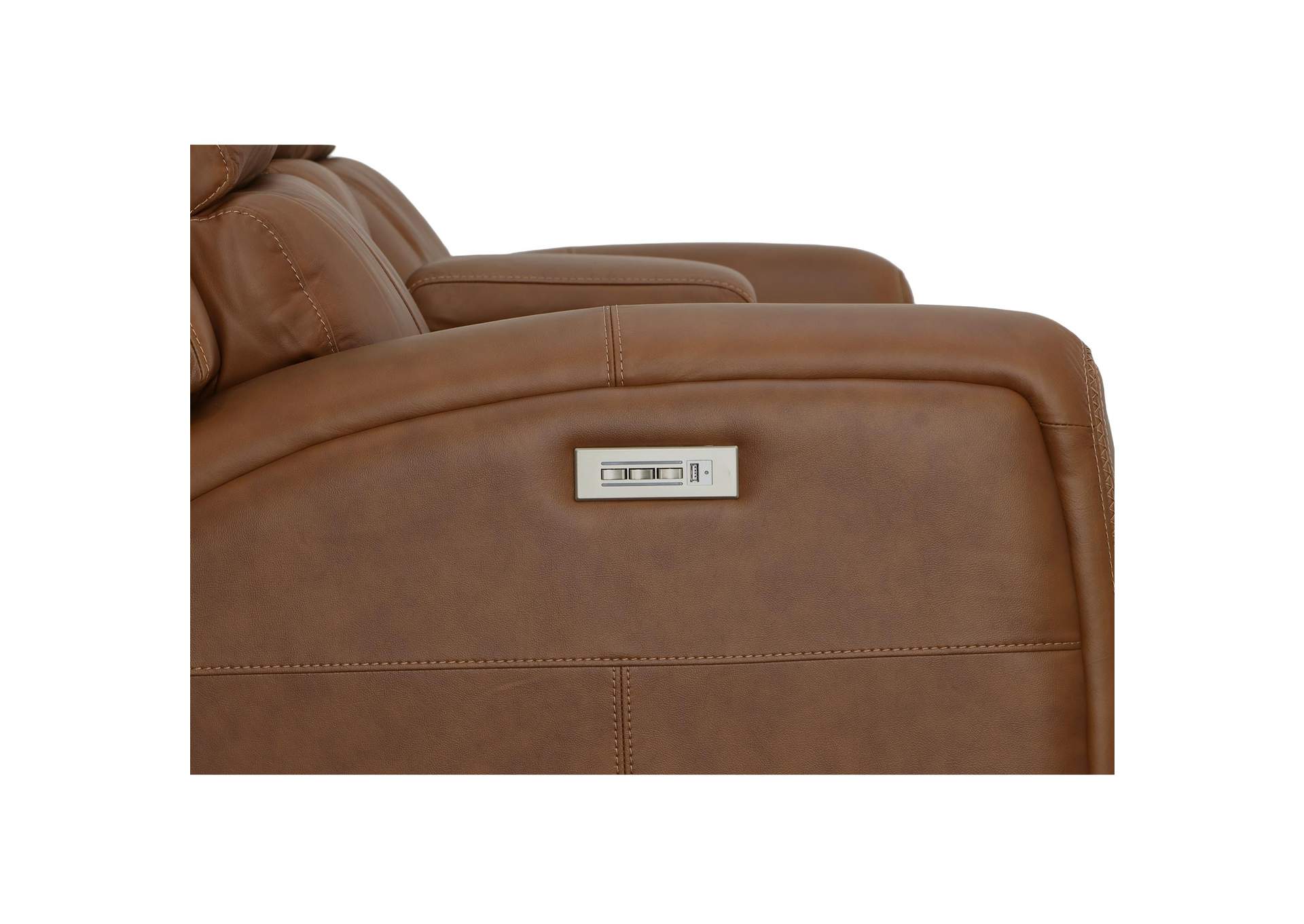 Linden Power Reclining Loveseat with Console & Power Headrests & Lumbar image 6