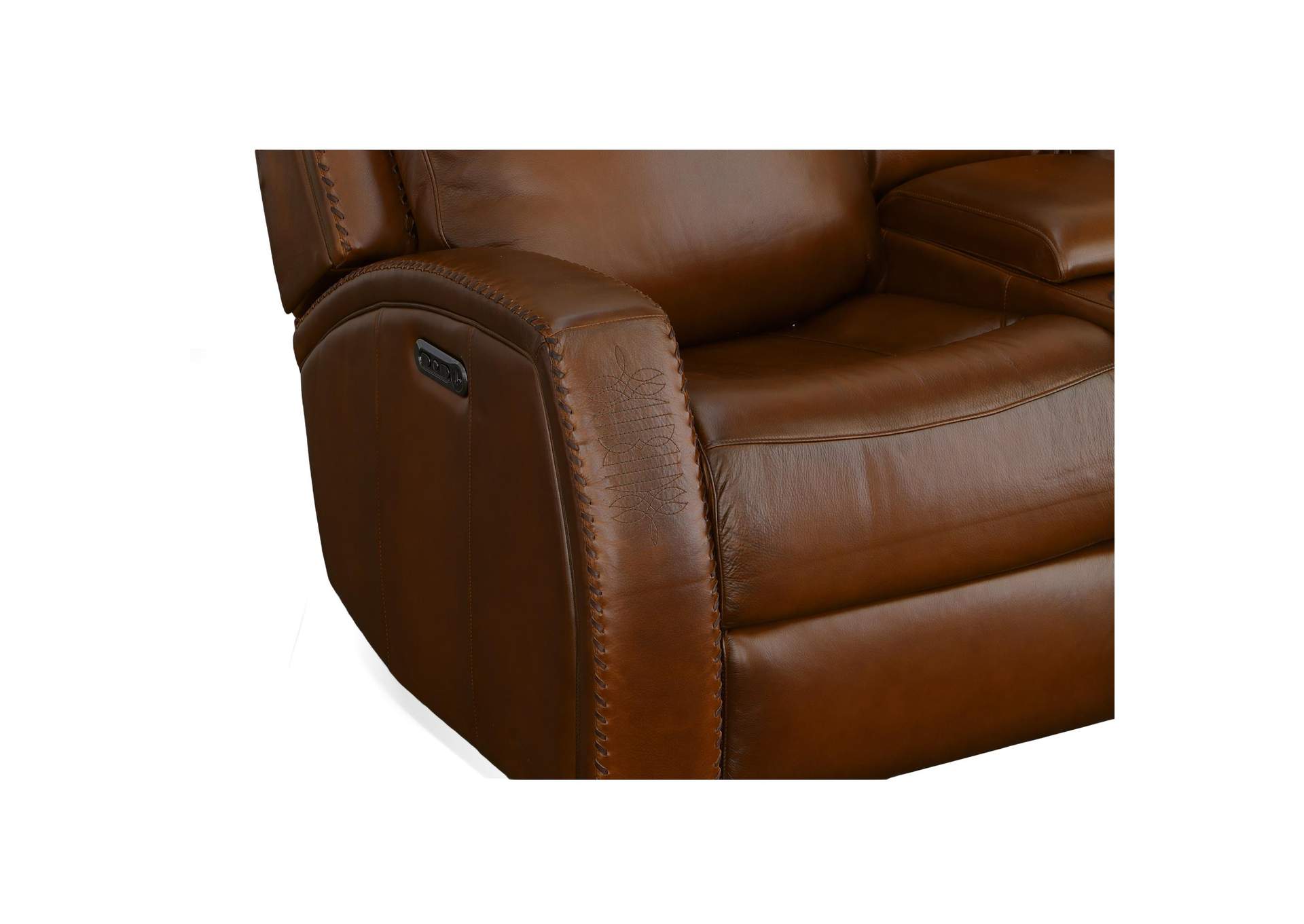 Mustang Power Loveseat with Console with Power Headrest image 9