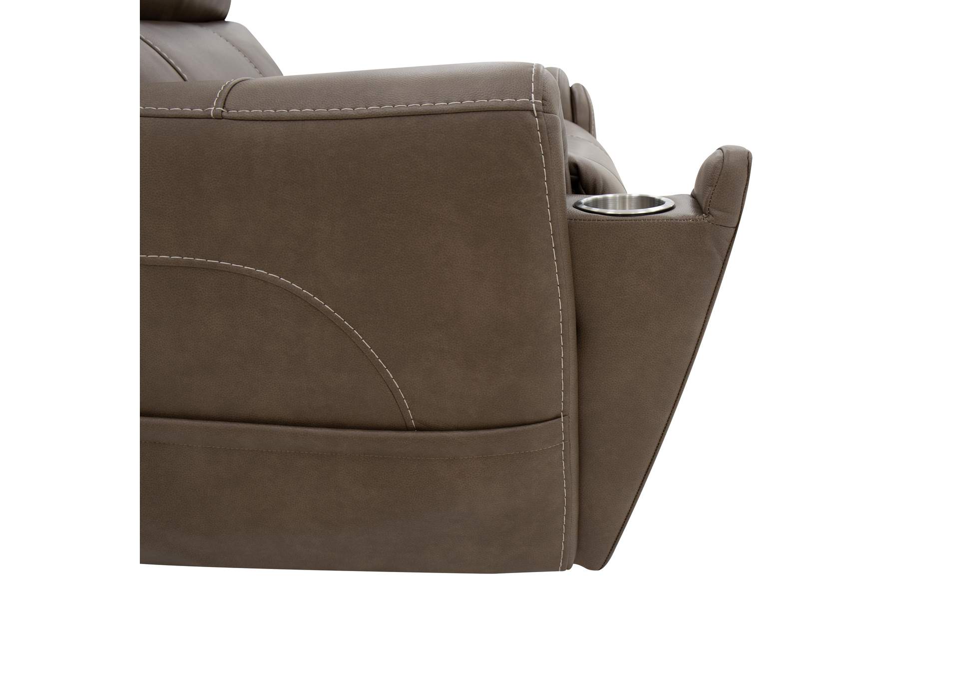 Carter Power Rocking Recliner with Power Headrest, Lumbar, Heat & Massage image 7