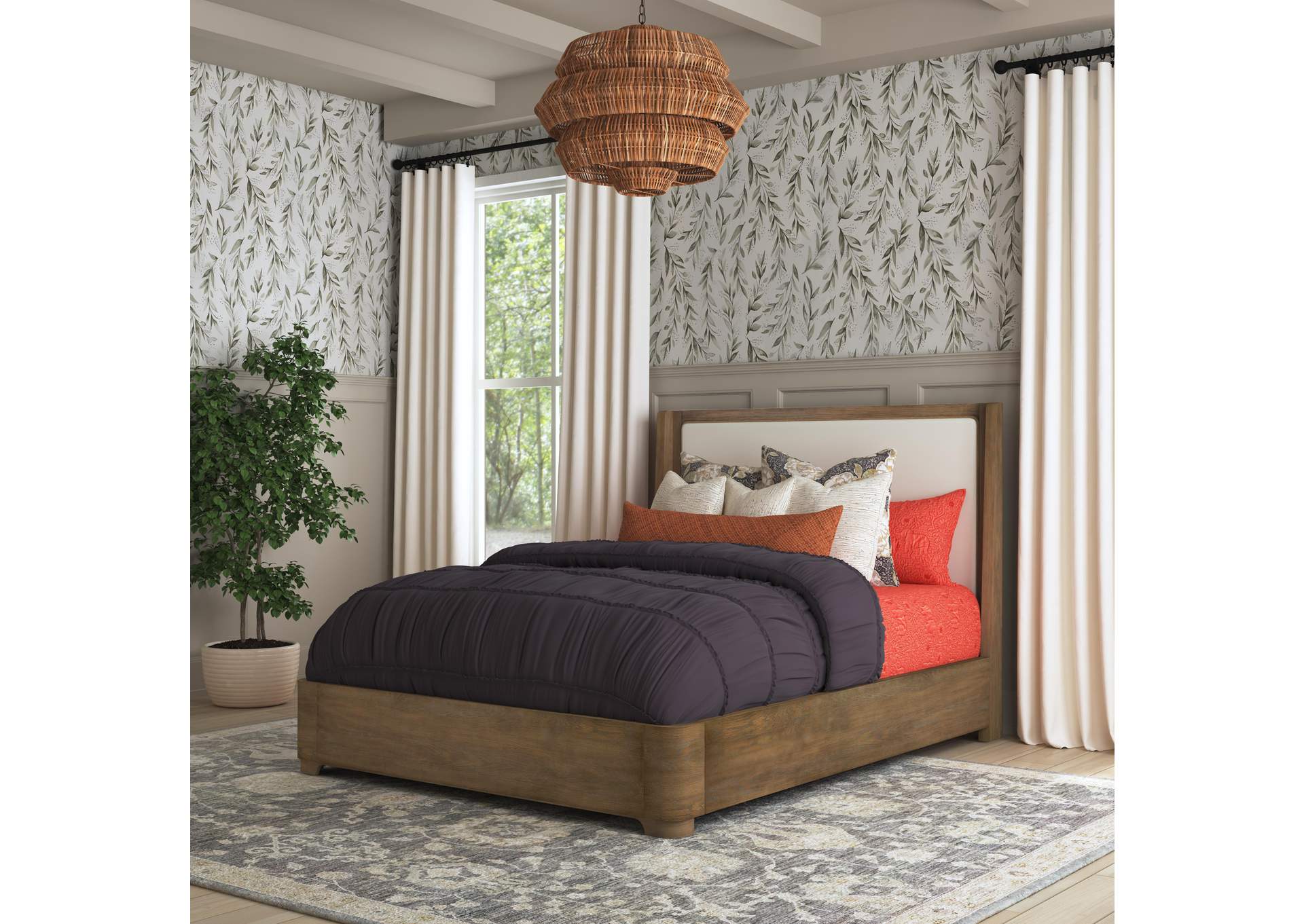 Normandy Queen Upholstered Bed image 5