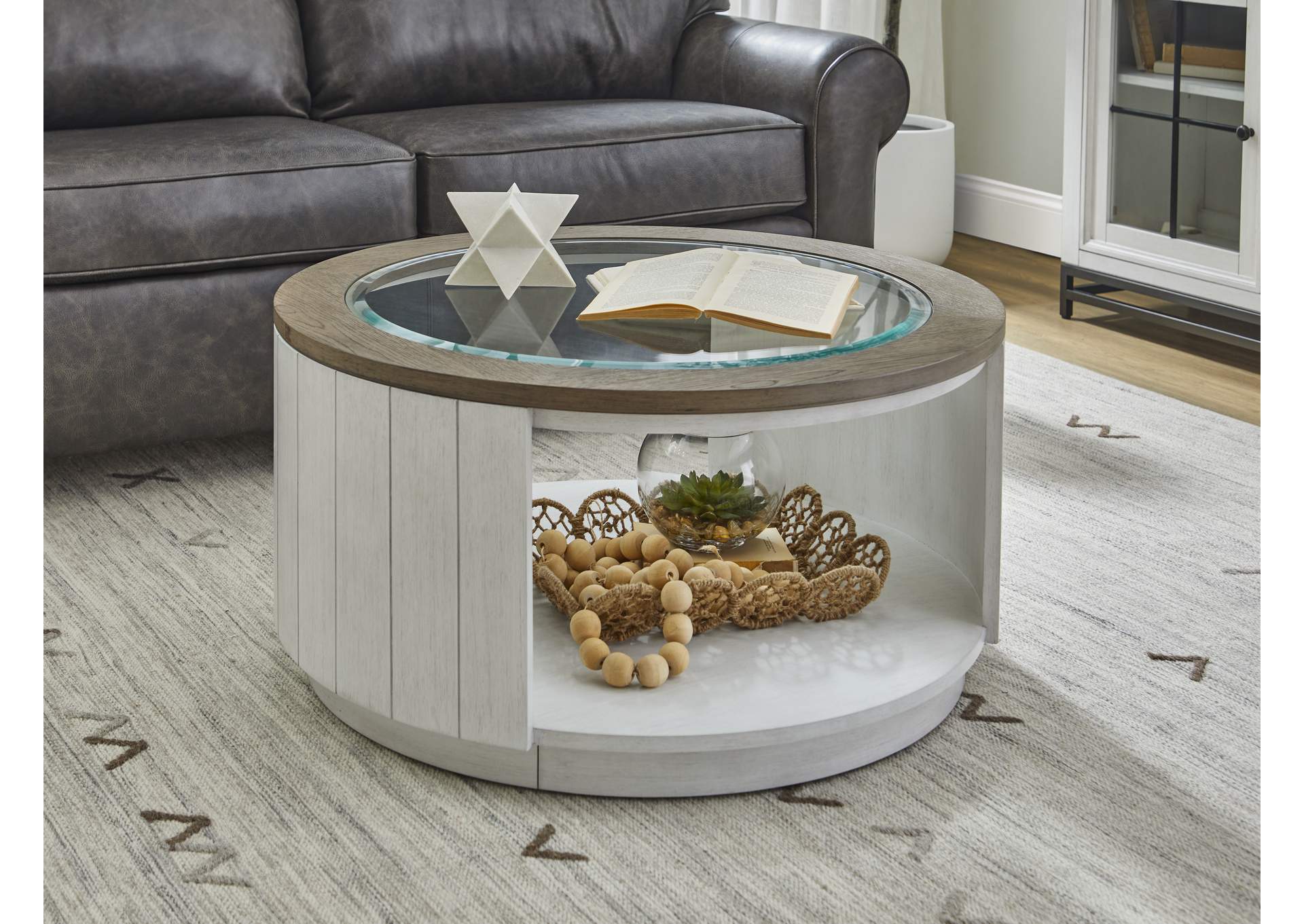 Melody Round Coffee Table with Casters image 5