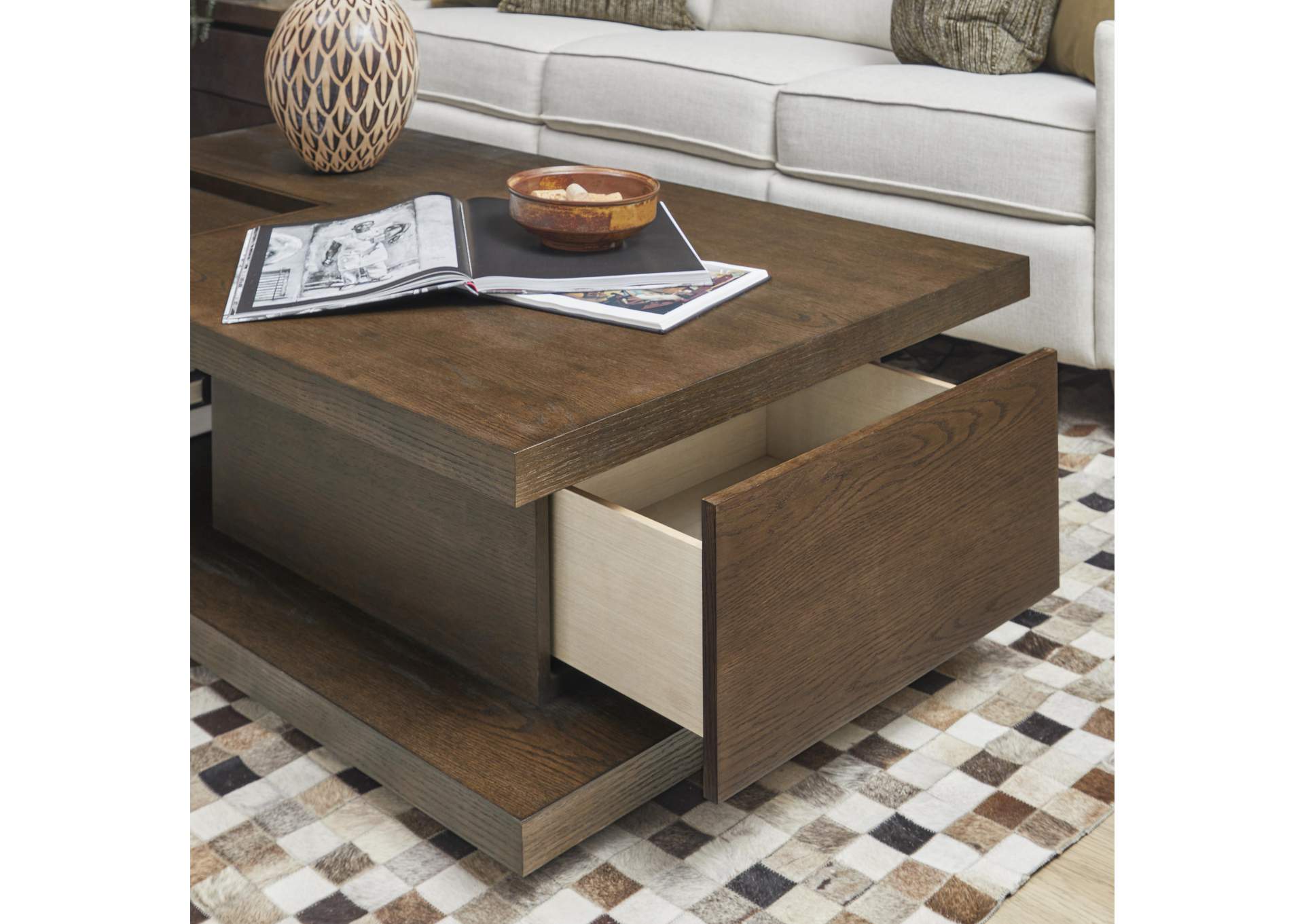 Athens Rectangular Coffee Table with Casters image 9