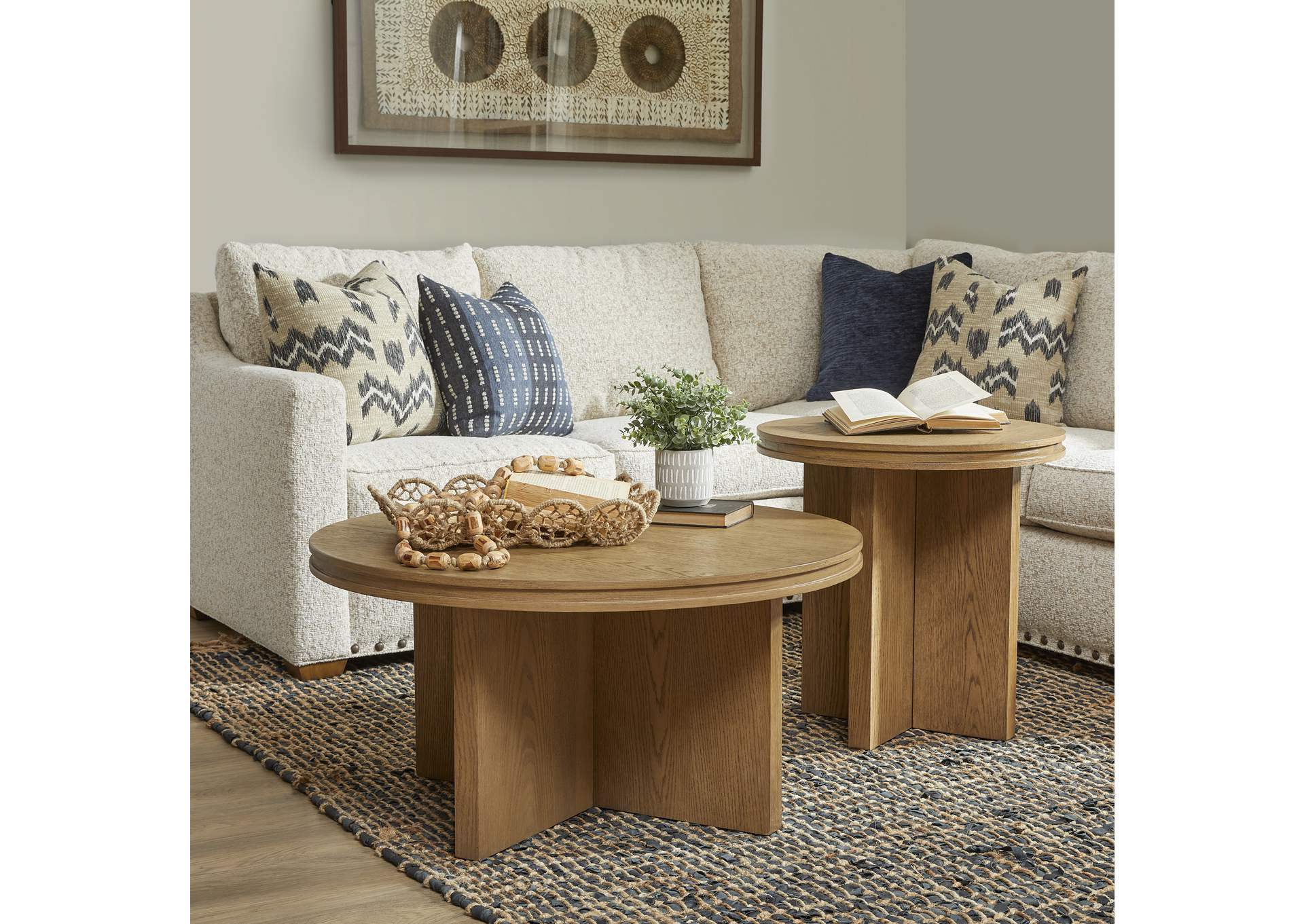 Waterfall Round Coffee Table image 3