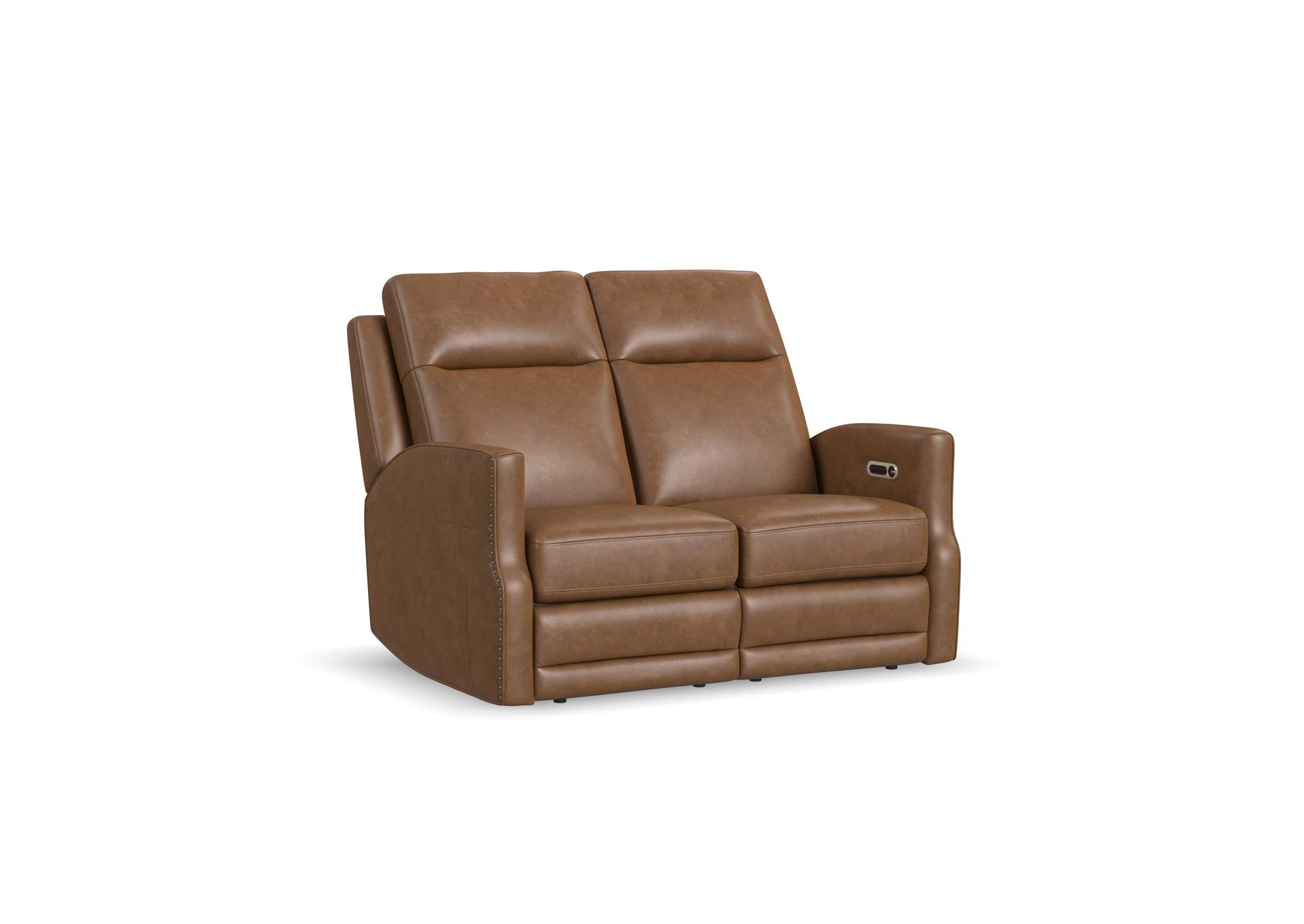 Maxwell Power Reclining Loveseat with Power Headrests and Lumbar image 1