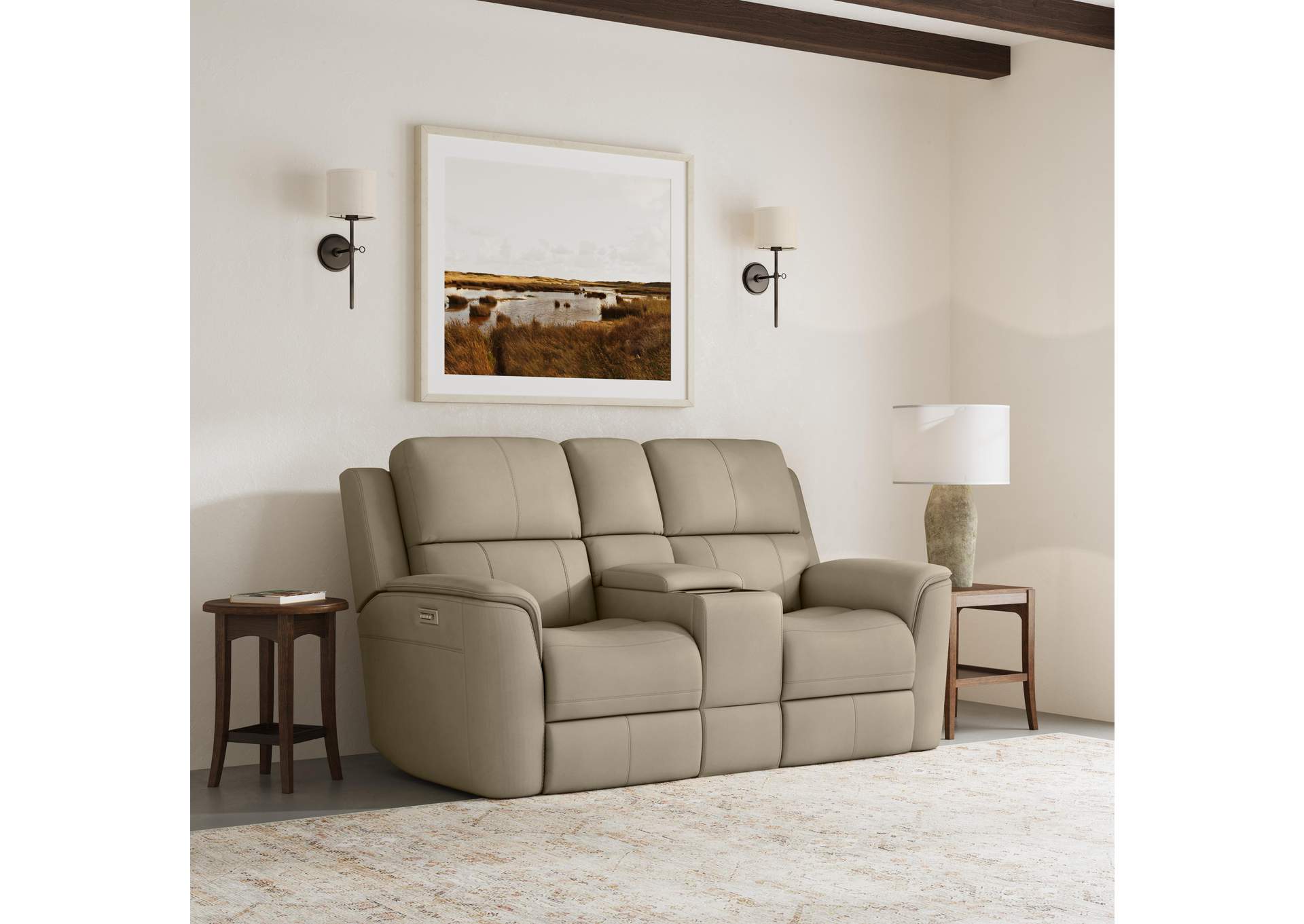 Henry Power Reclining Loveseat with Console & Power Headrests & Lumbar image 8