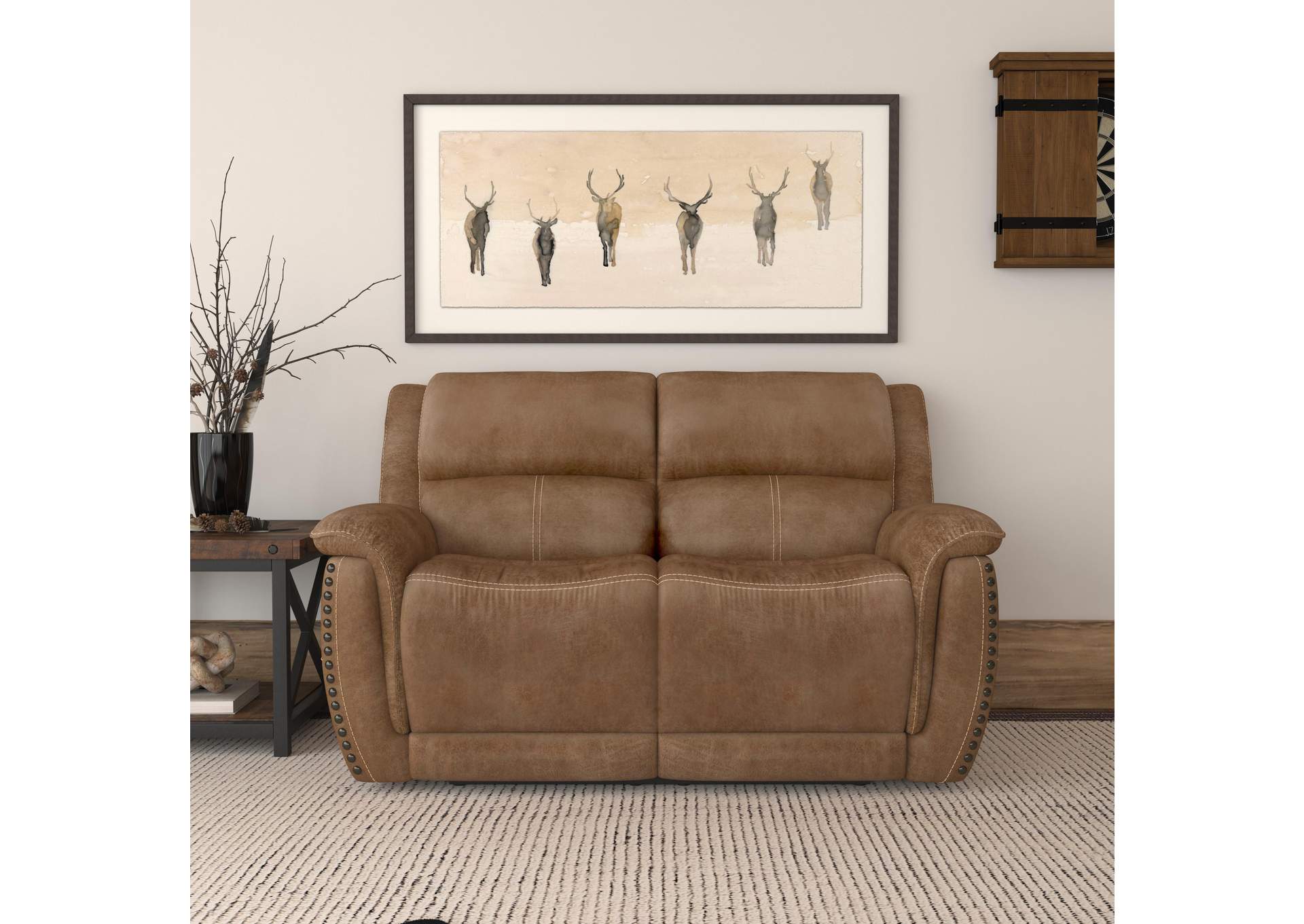 Beau Power Reclining Loveseat with Power Headrests image 6