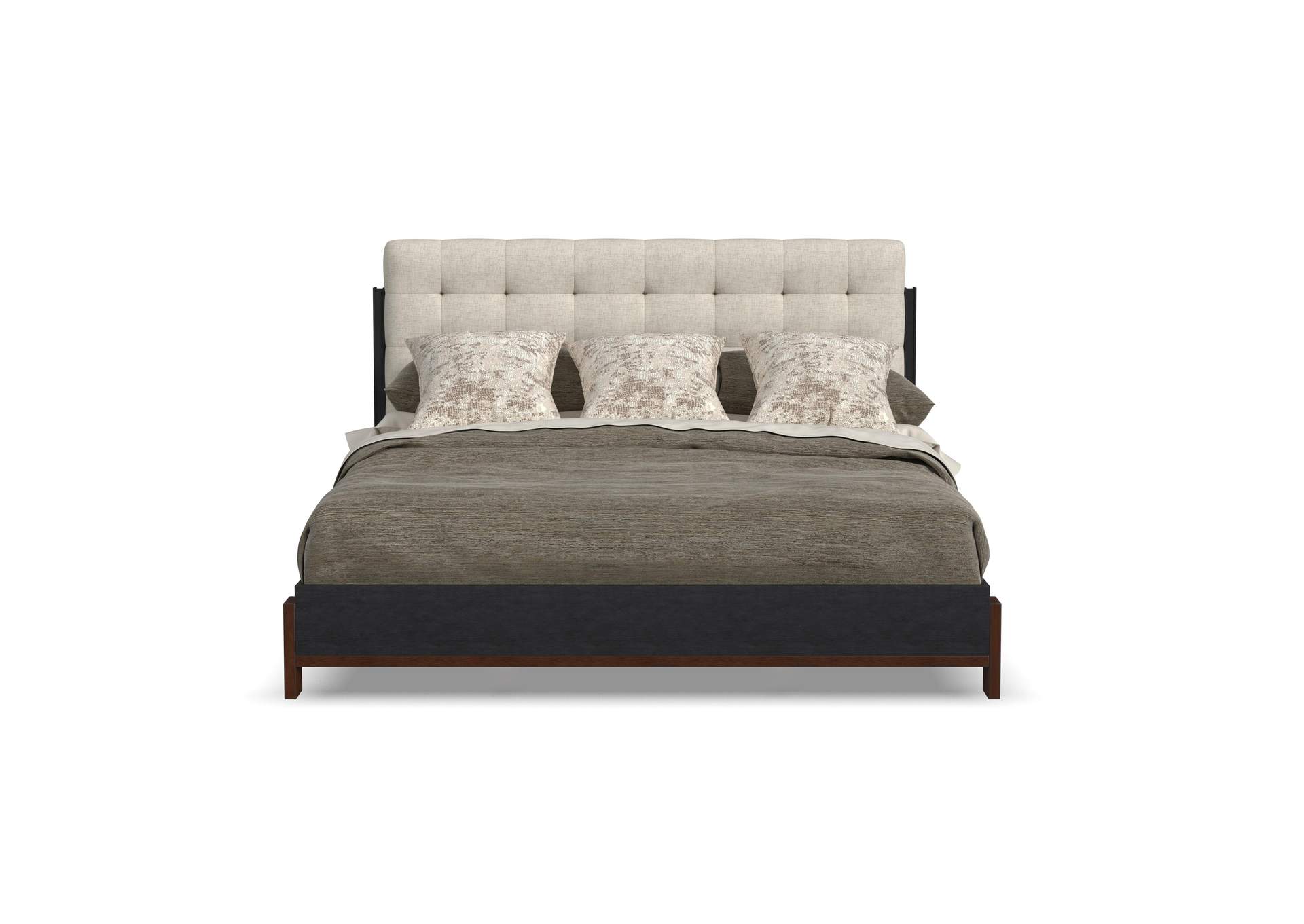 Waterfall King Upholstered Bed image 3