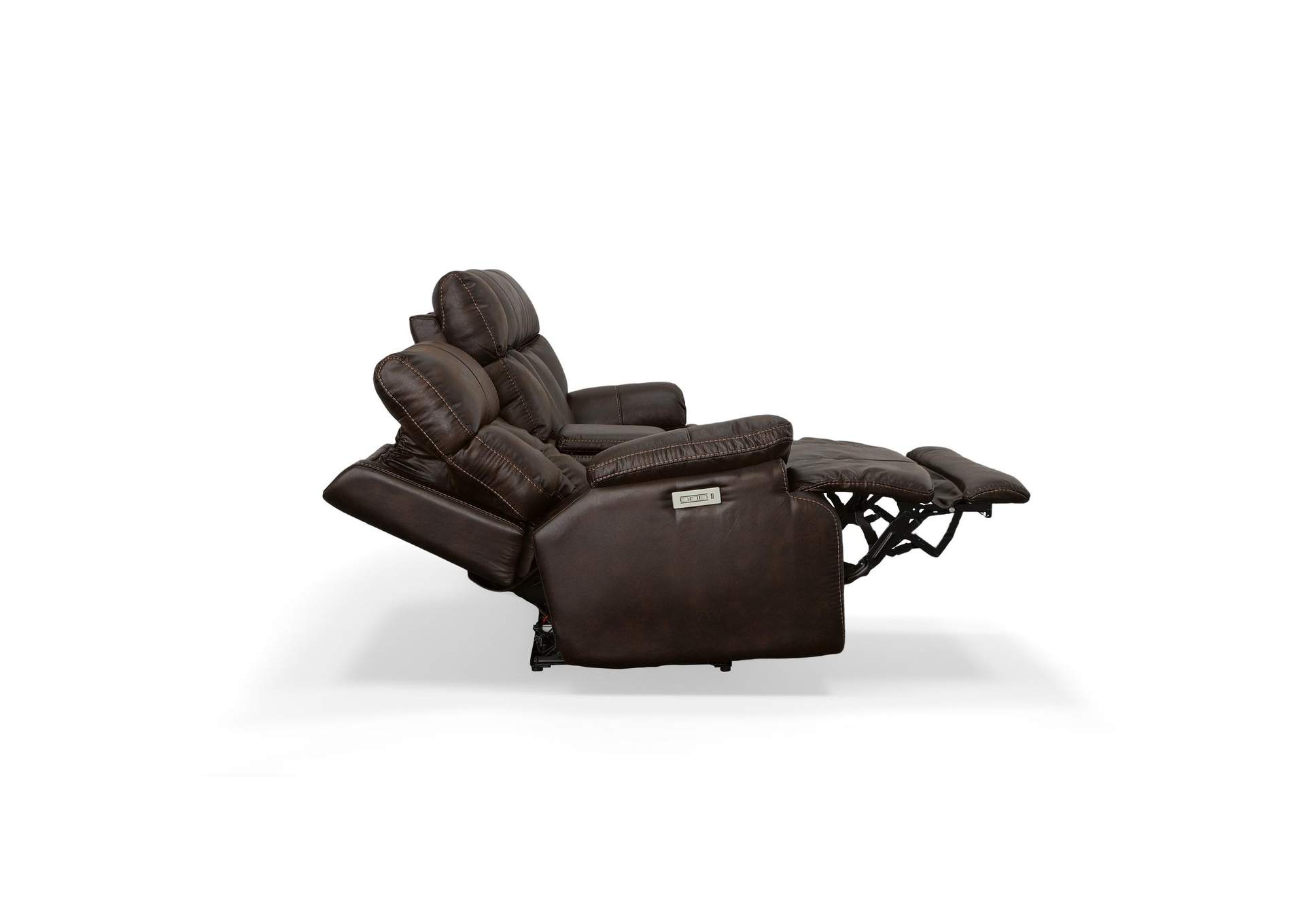 Clive Power Reclining Loveseat with Console, Power Headrests & Lumbar image 4