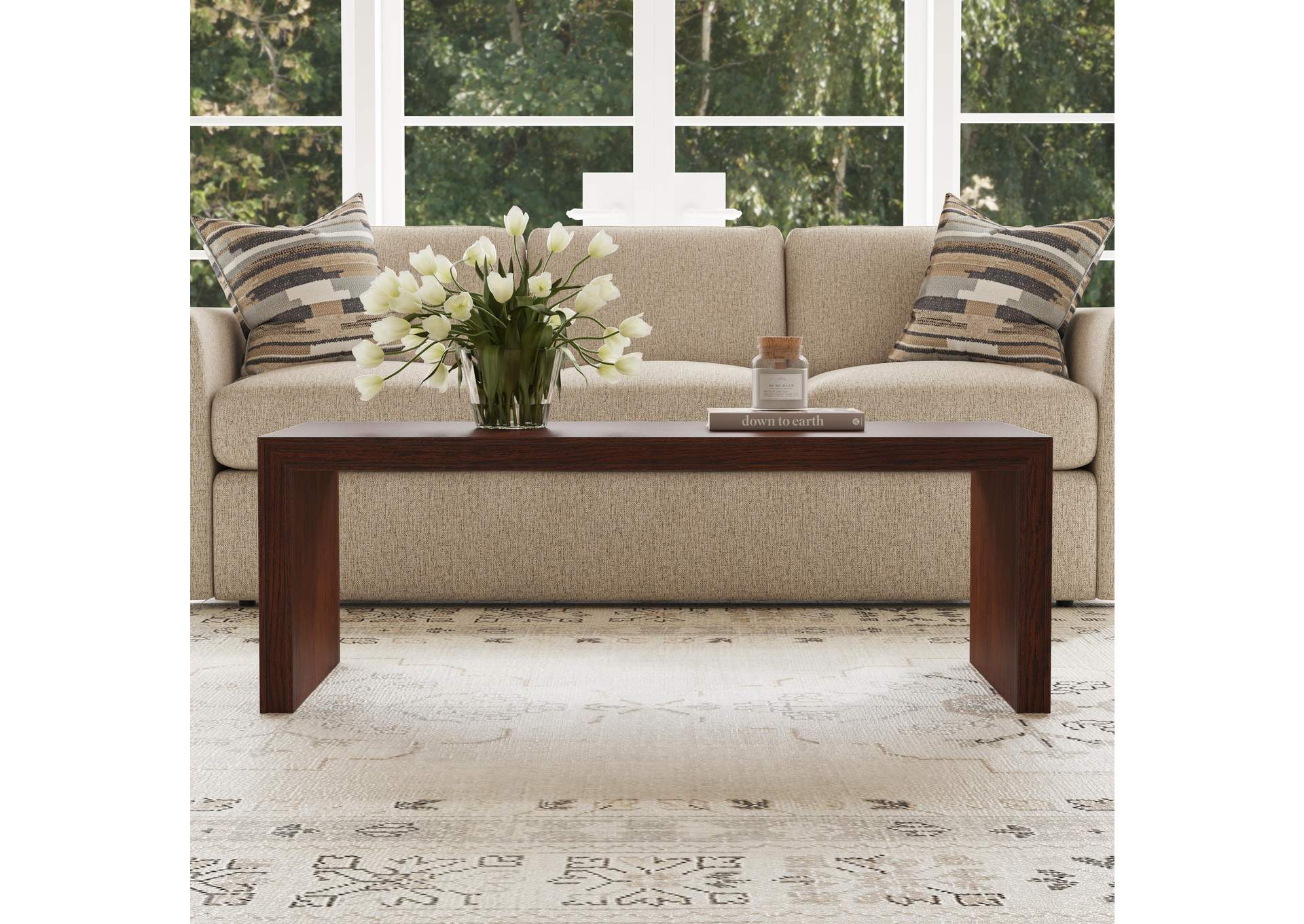 Waterfall Rectangular Coffee Table image 8
