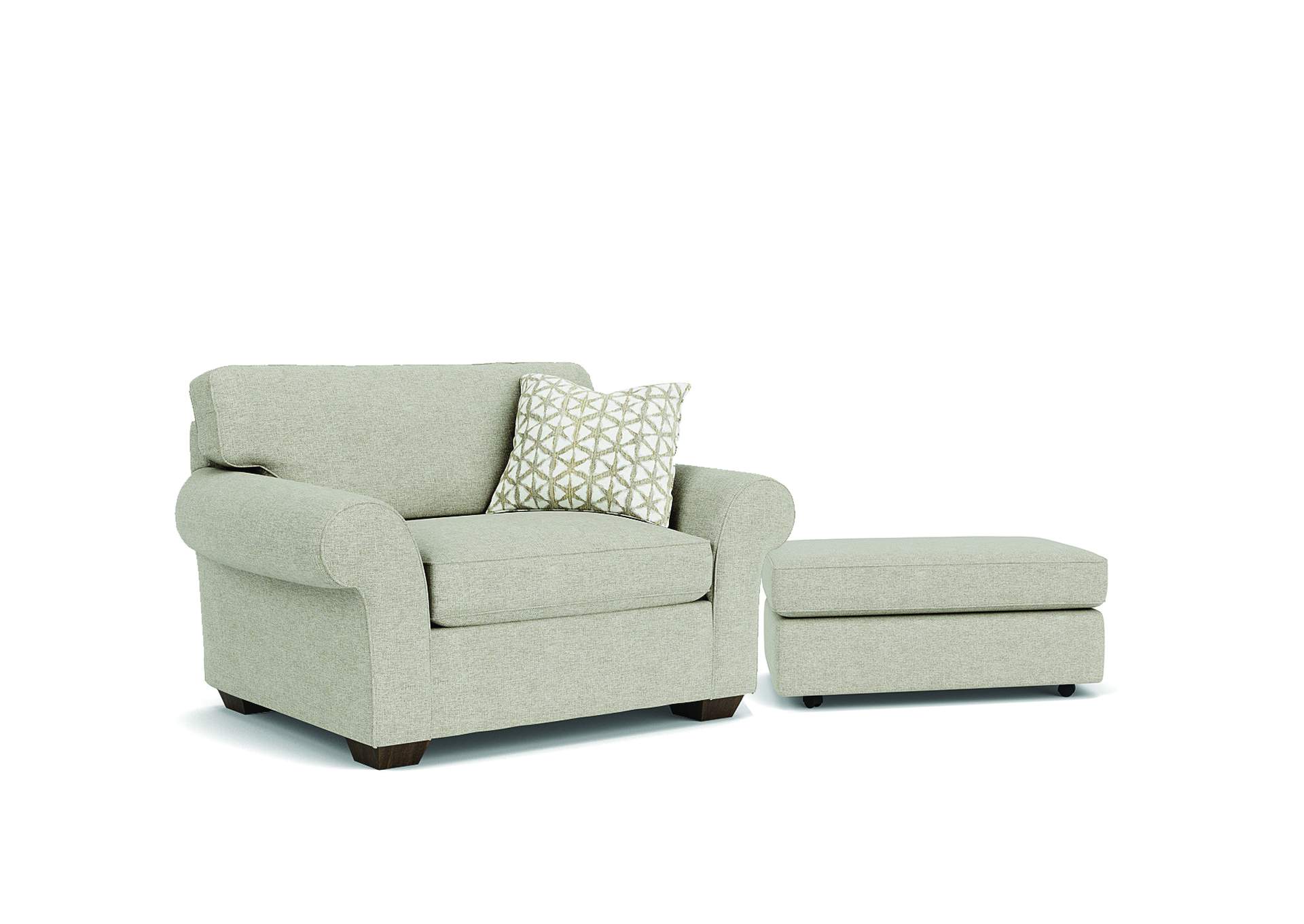 Vail Cocktail Ottoman with Casters image 5