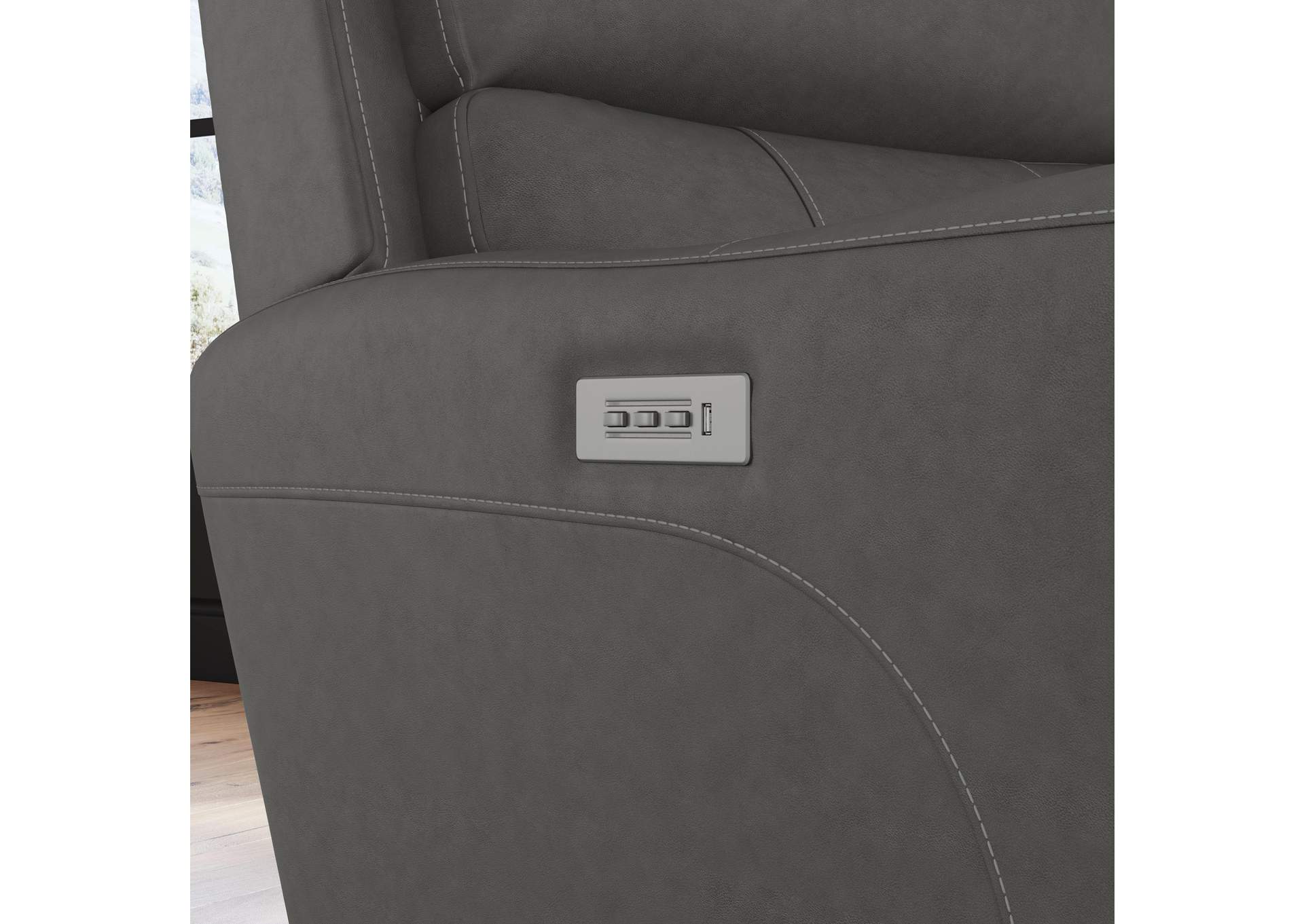 Carter Power Recliner with Power Headrest & Lumbar image 7