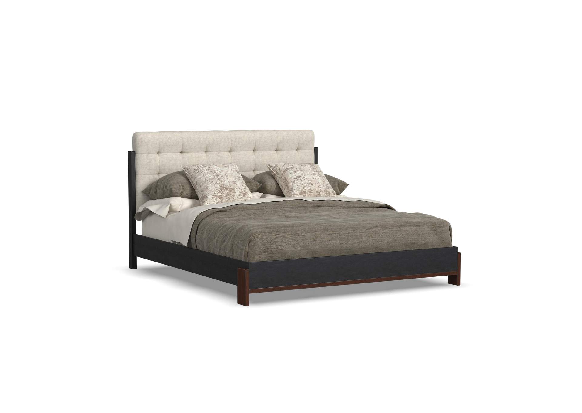 Waterfall Queen Upholstered Bed image 1