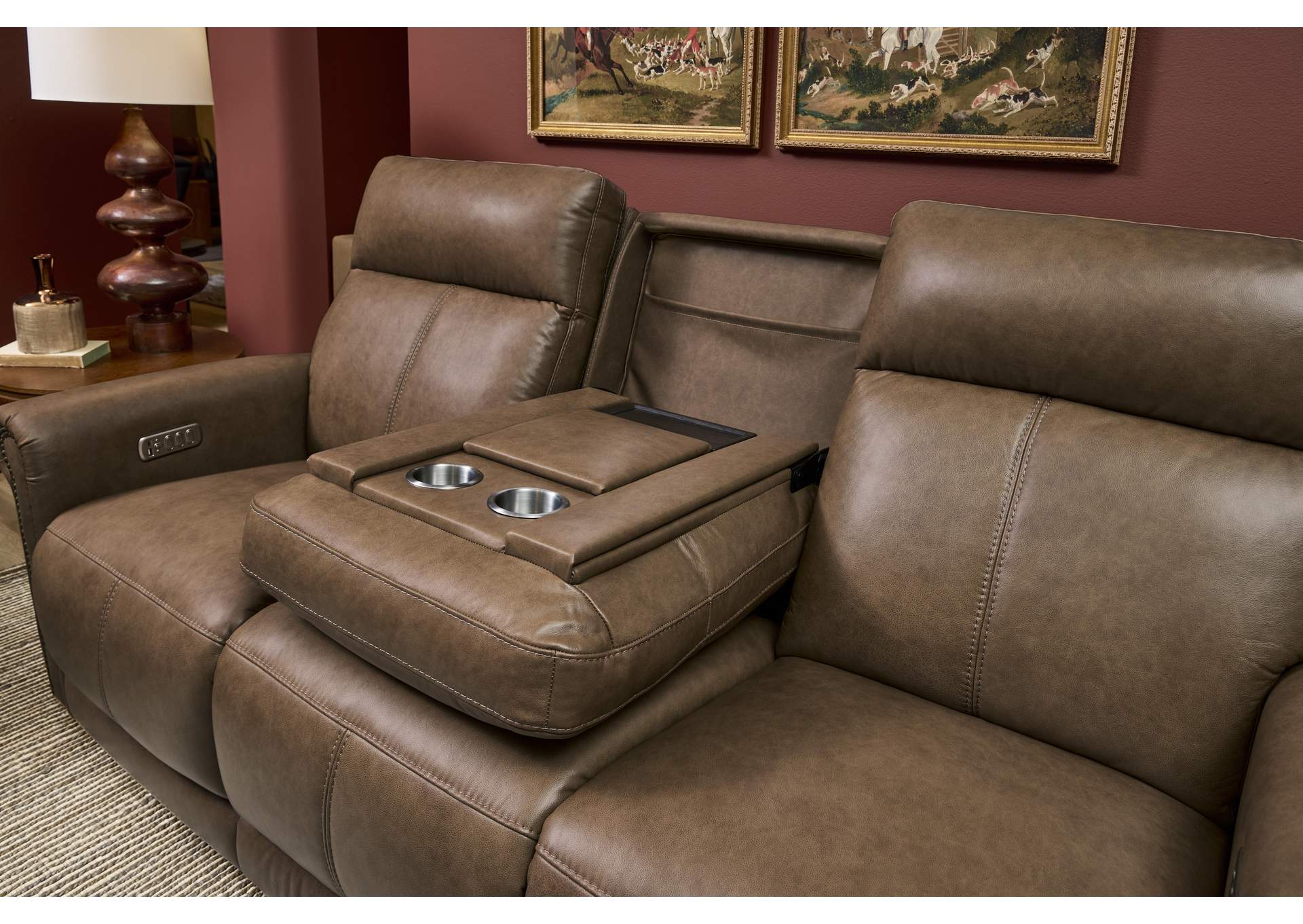 Alexander Power Reclining Sofa with Console, Power Headrest & Lumbar image 9