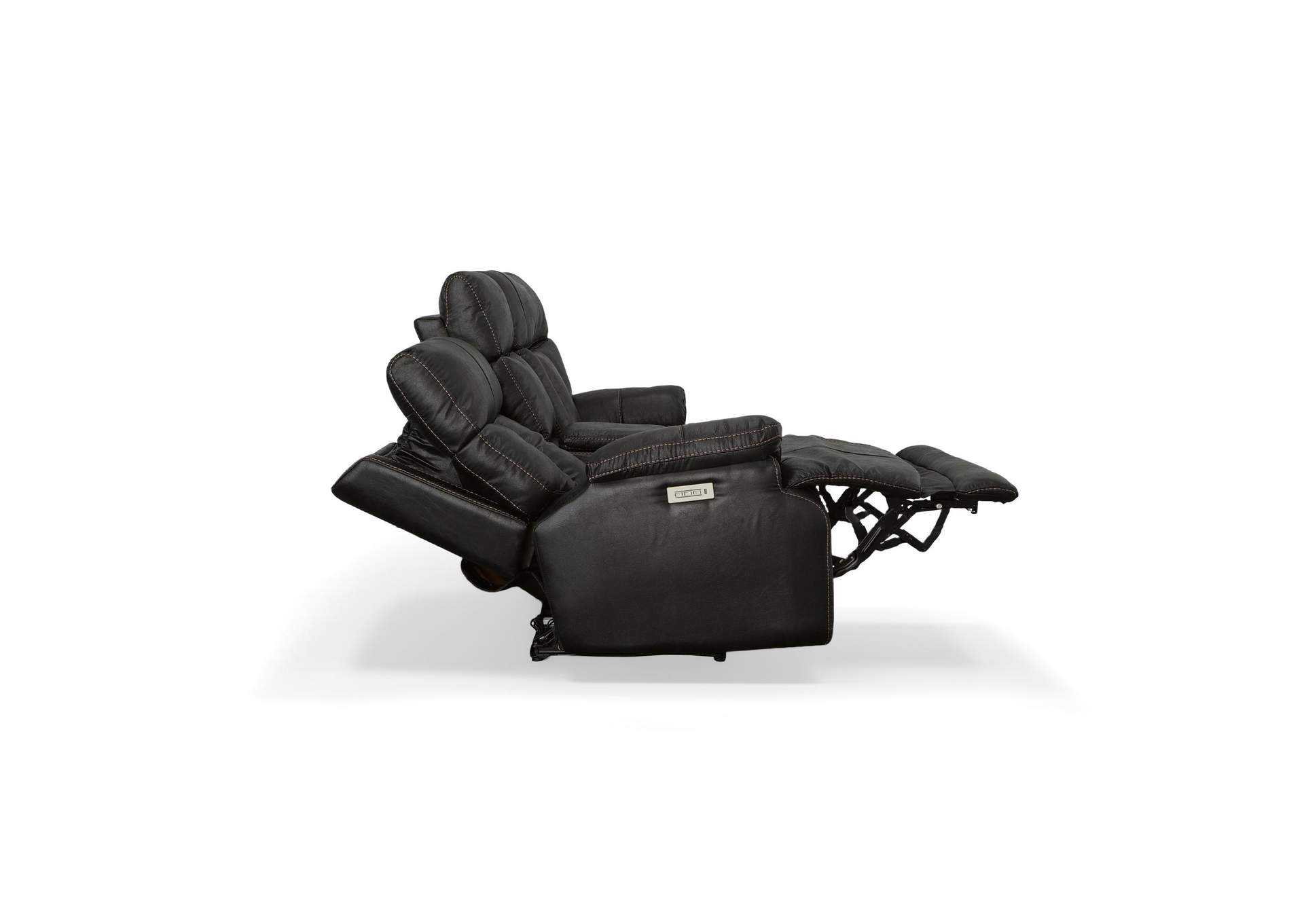 Clive Power Reclining Loveseat with Console, Power Headrests & Lumbar image 4