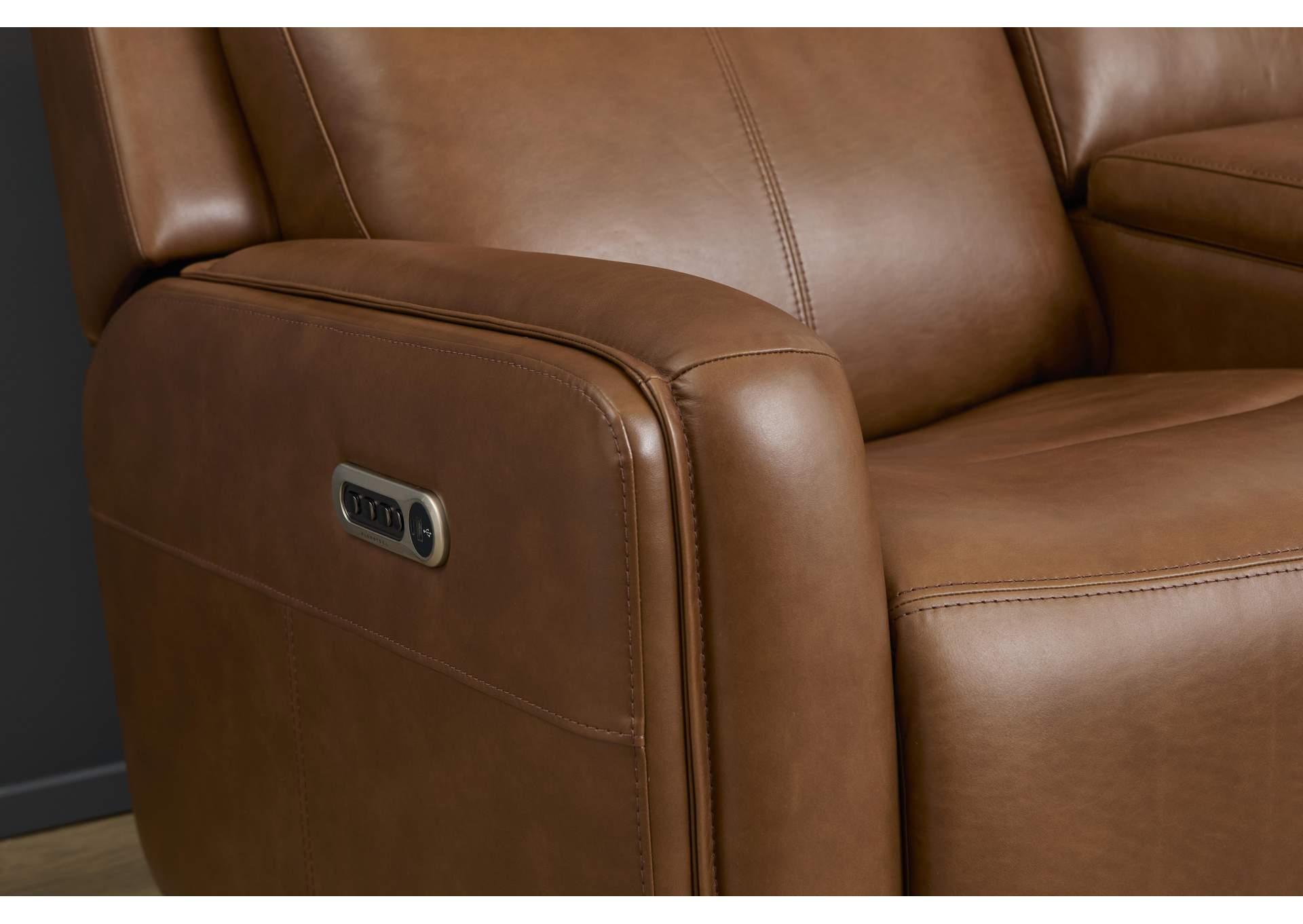 Alister Power Gliding Loveseat with Console, Power Headrests & Lumbar image 14