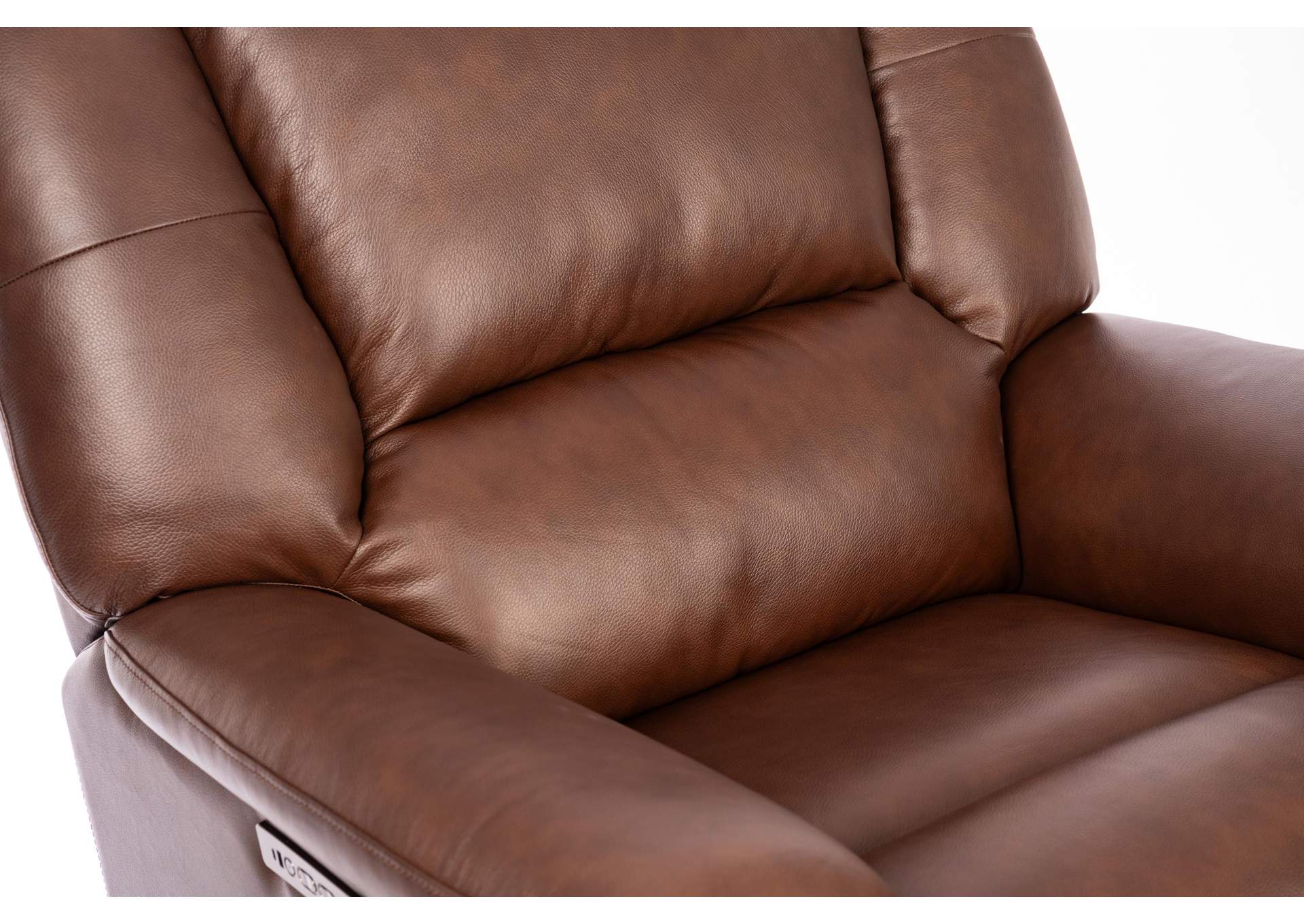 Plush Perfect Match Power Gliding Recliner with Power Headrest & Lumbar image 7