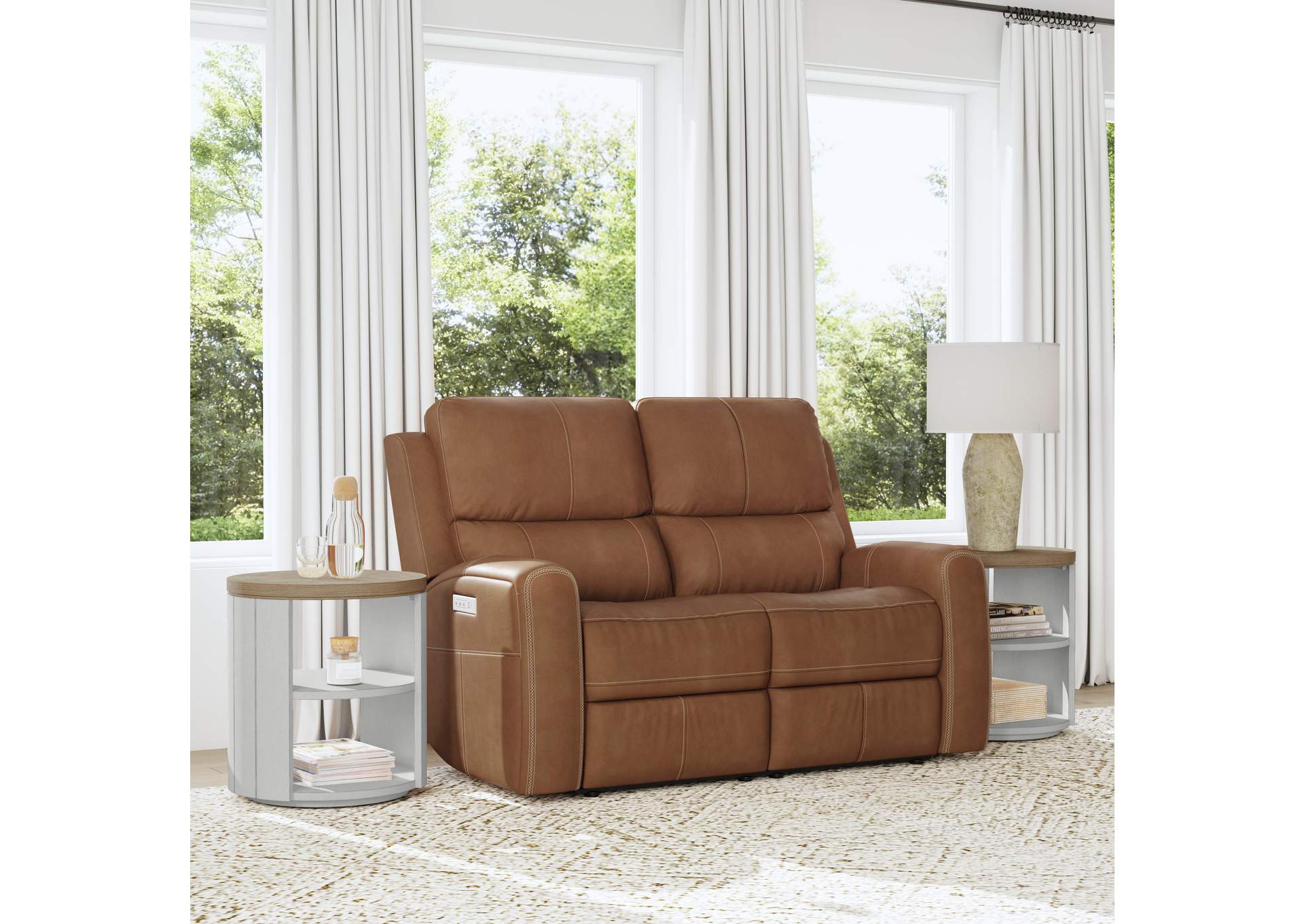 Linden Power Reclining Loveseat with Power Headrests & Lumbar image 9
