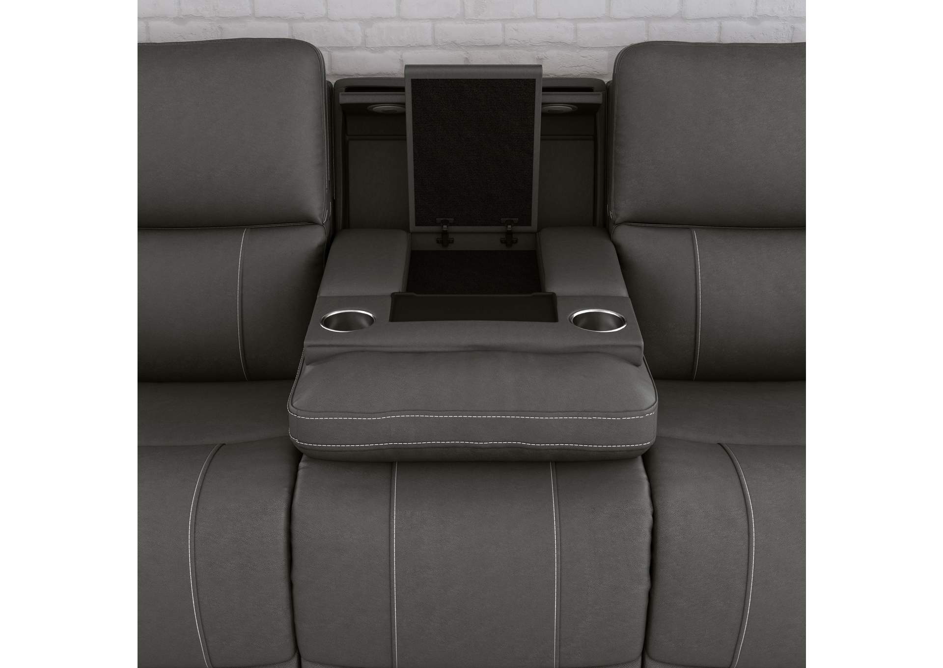 Carter Power Reclining Sofa with Console & Power Headrests & Lumbar image 7