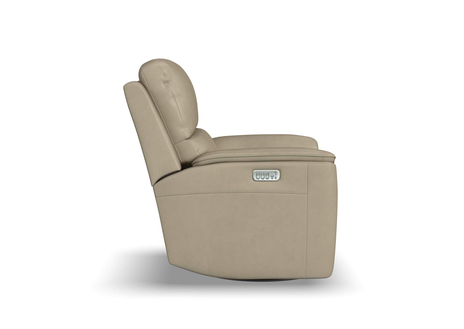 Henry Power Swivel Gliding Recliner with Power Headrest, Lumbar, Heat & Massage image 7