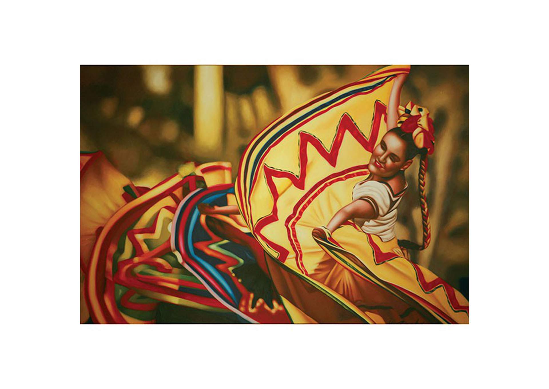 Danza Folklorica Printed Canvas Painting image 3