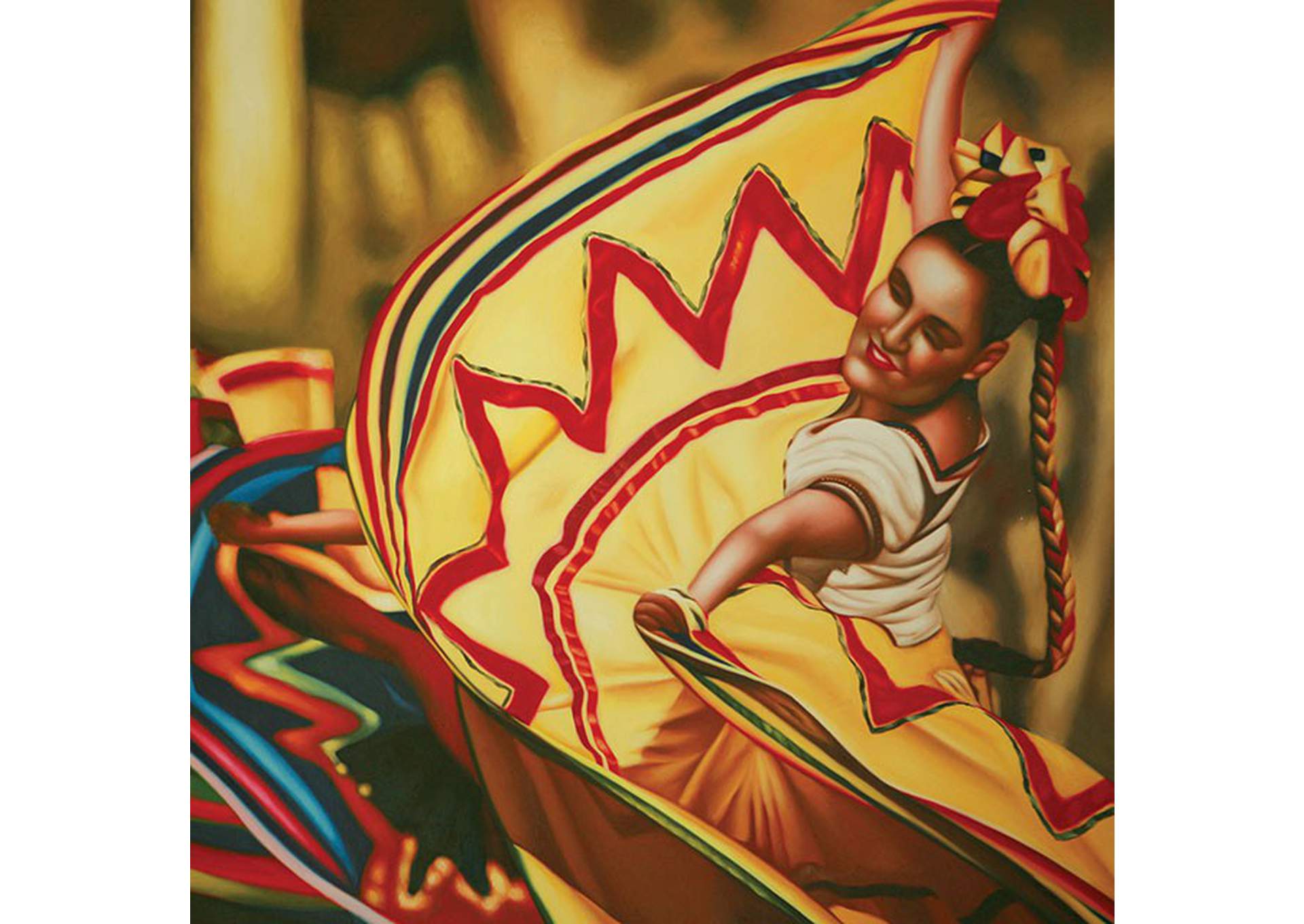 Danza Folklorica Printed Canvas Painting image 1