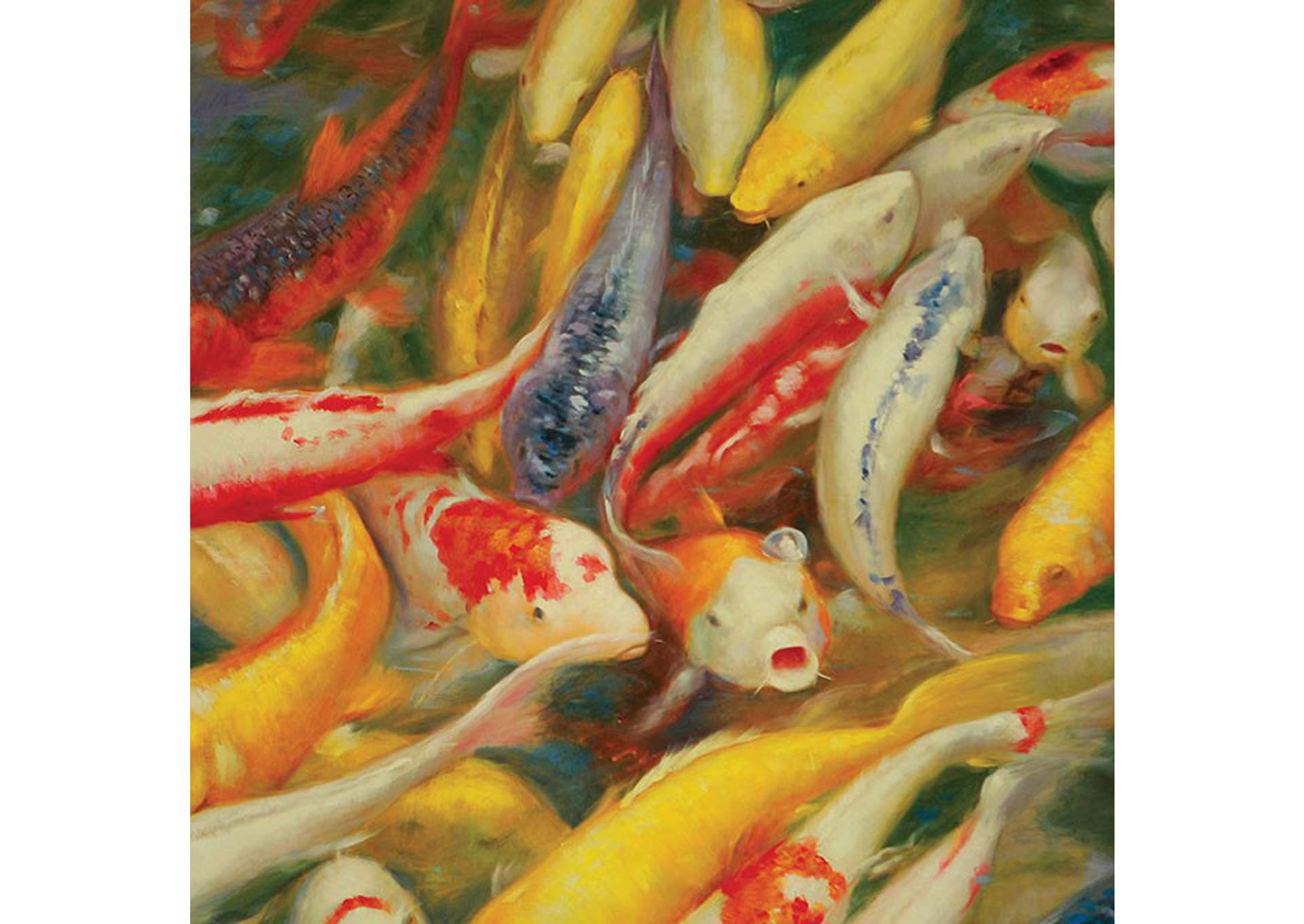 Koi Printed Canvas Painting image 1