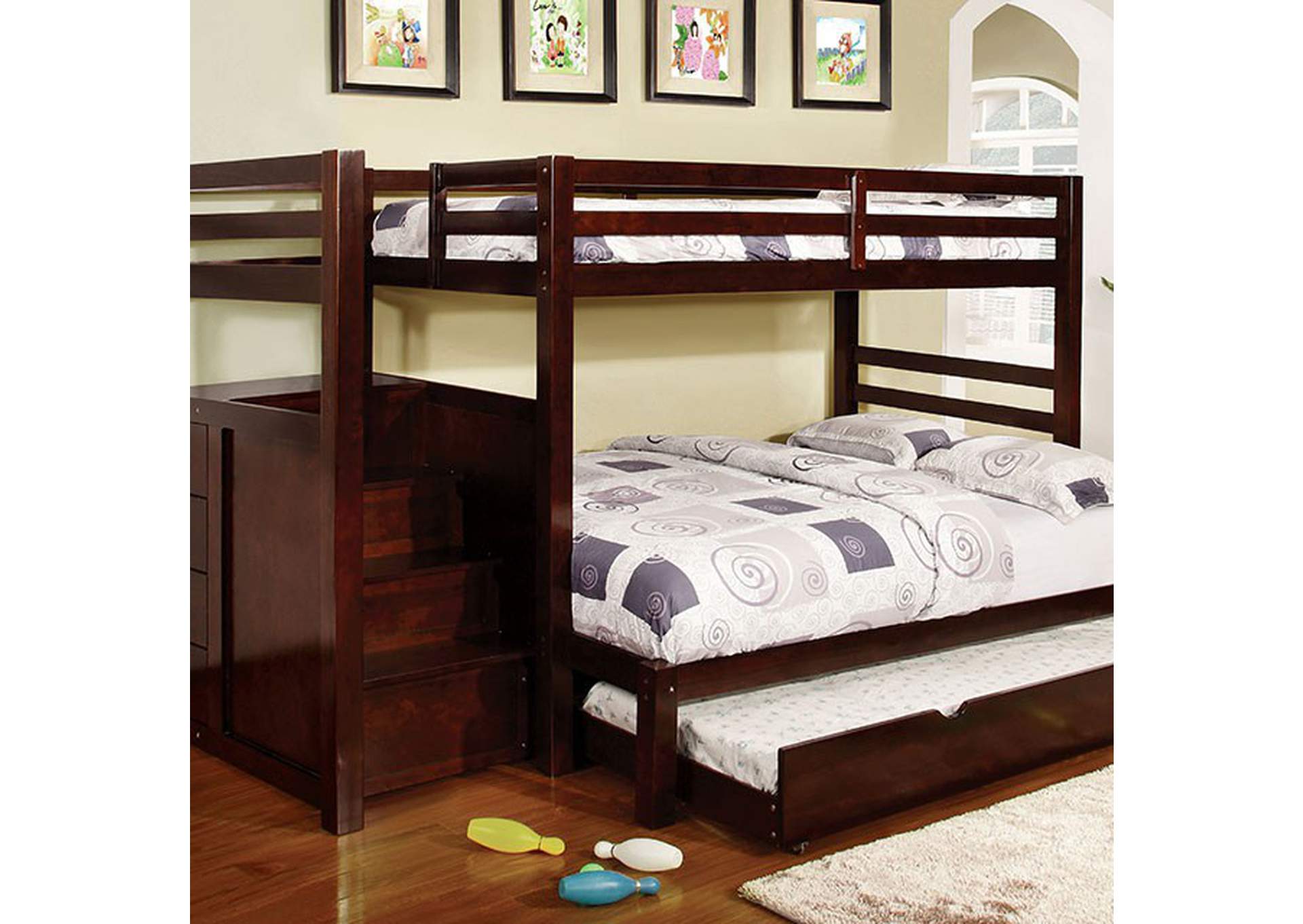 Pine Ridge Twin/Full Bunk Bed image 1