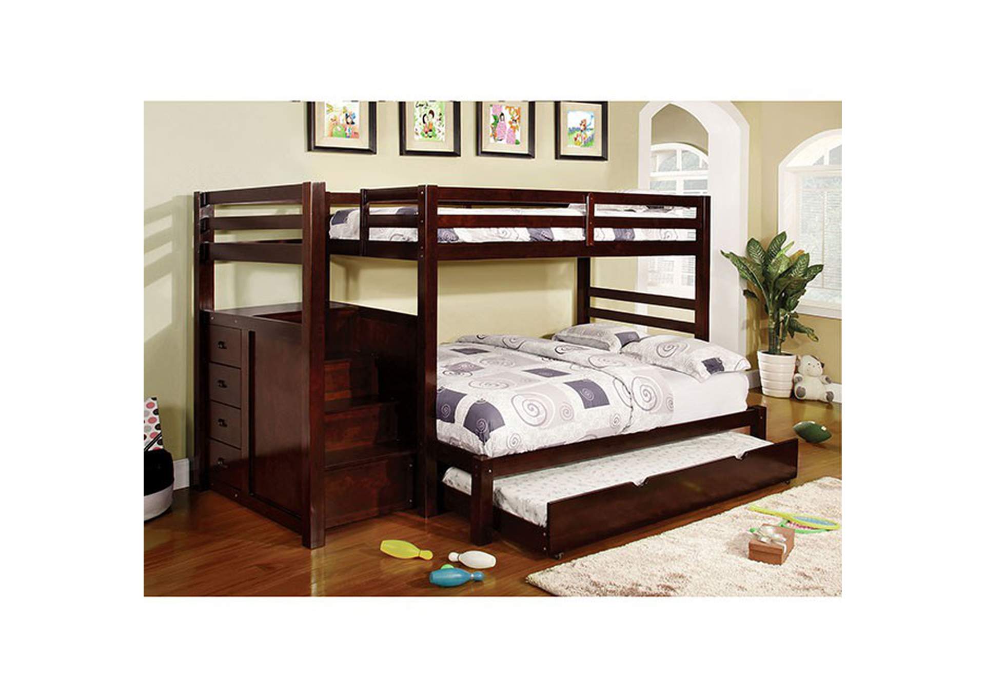 Pine Ridge Twin/Full Bunk Bed image 3