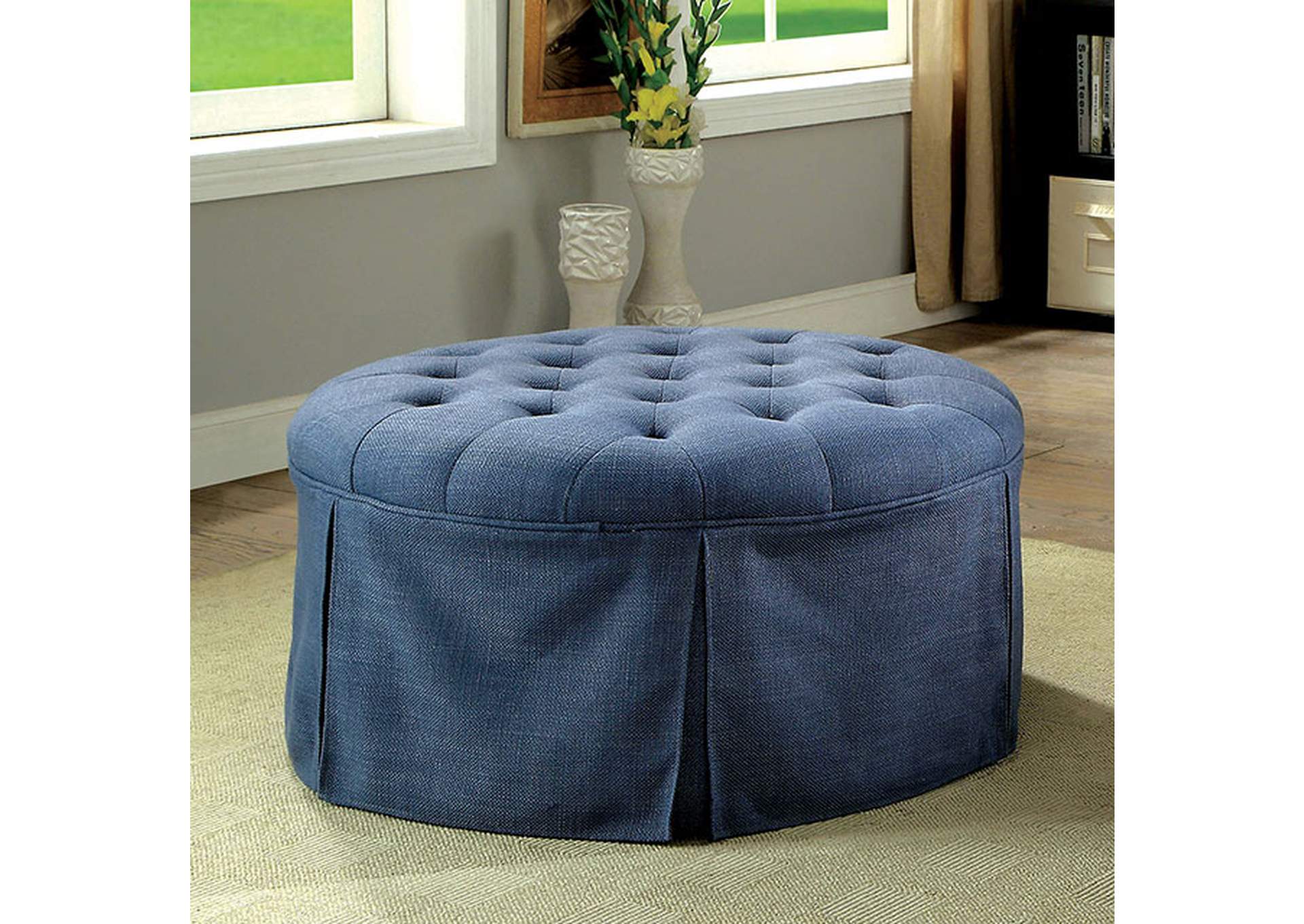 Claes Round Ottoman image 1