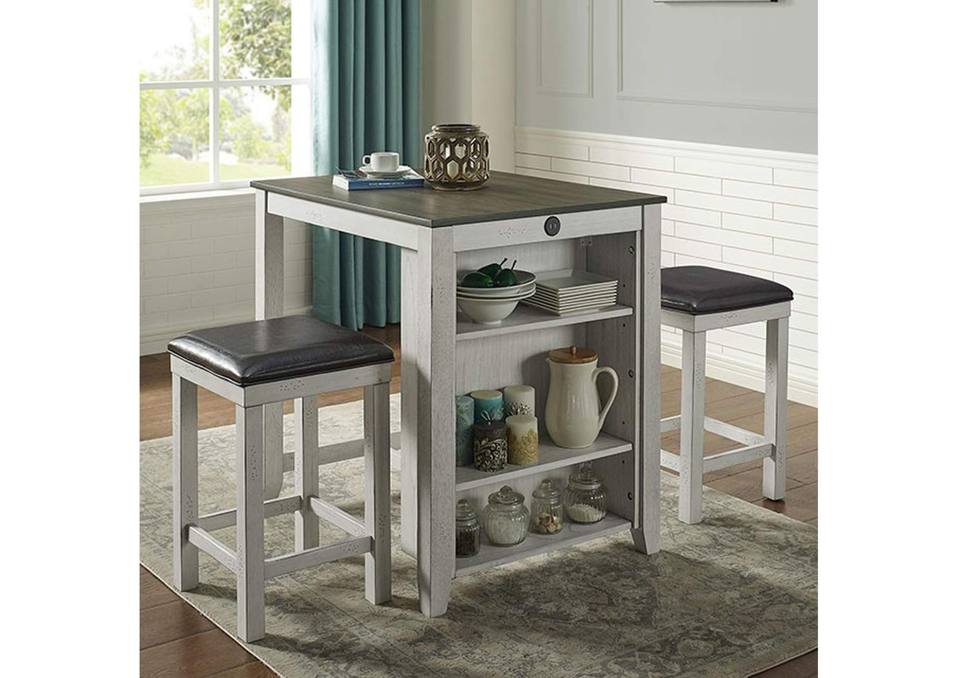 Gandra 3 Pc. Dining Table Set image 1