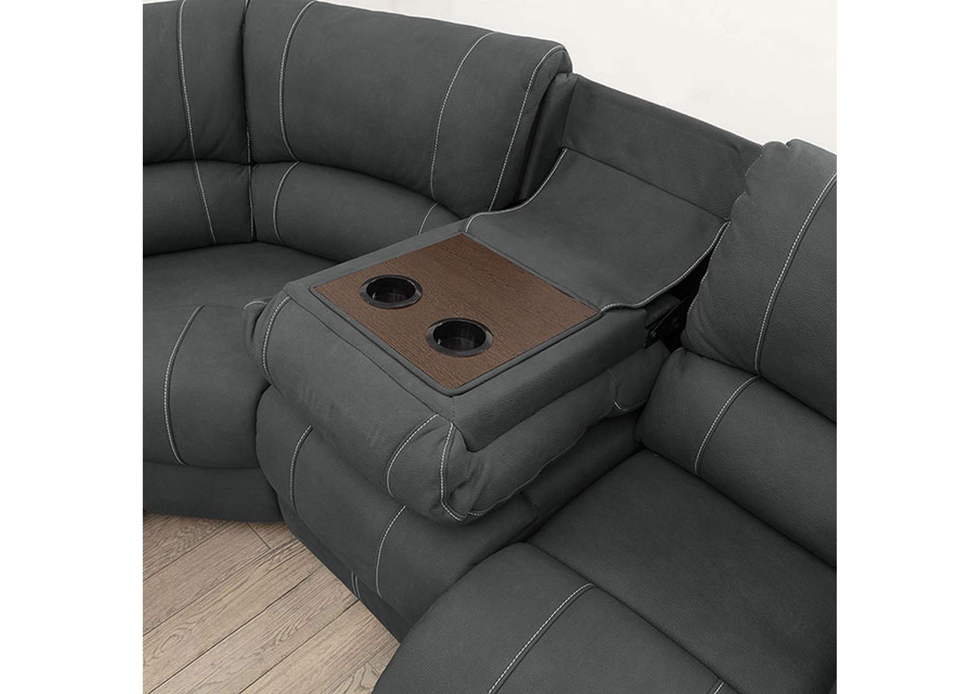 Monique Armless Chair w/ Drop Down Table image 4