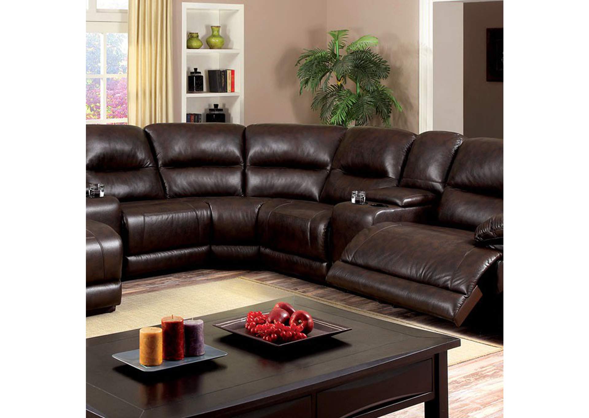 Glasgow Sectional w/ 2 Consoles