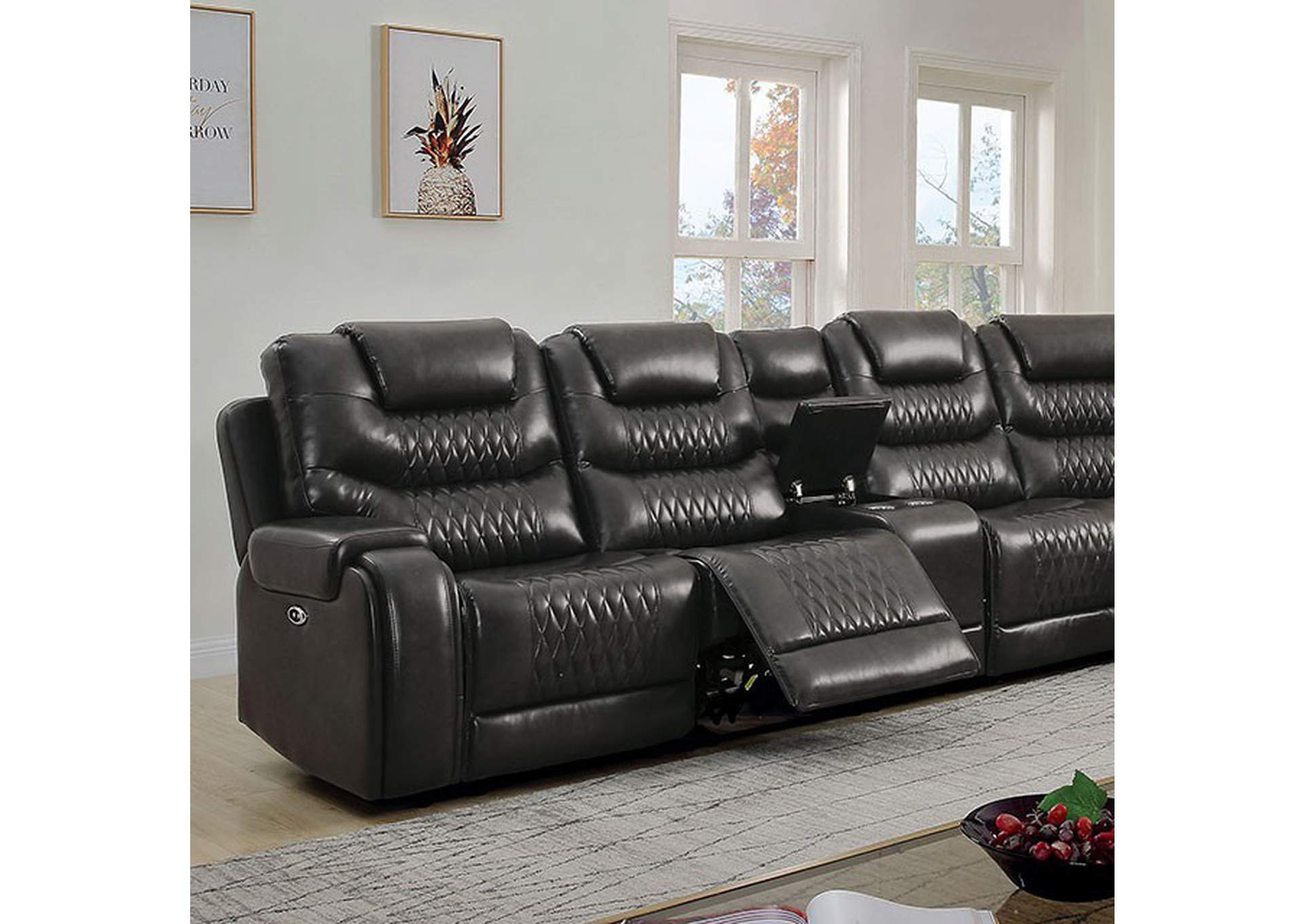 Mariah Power Sectional w/ Recliner