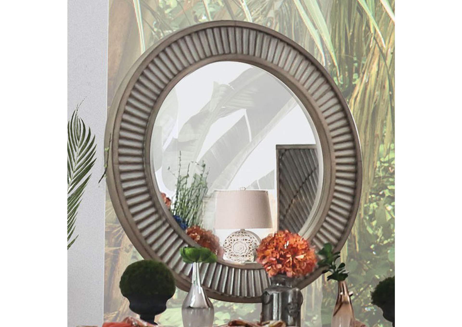 Kamalah Round Mirror