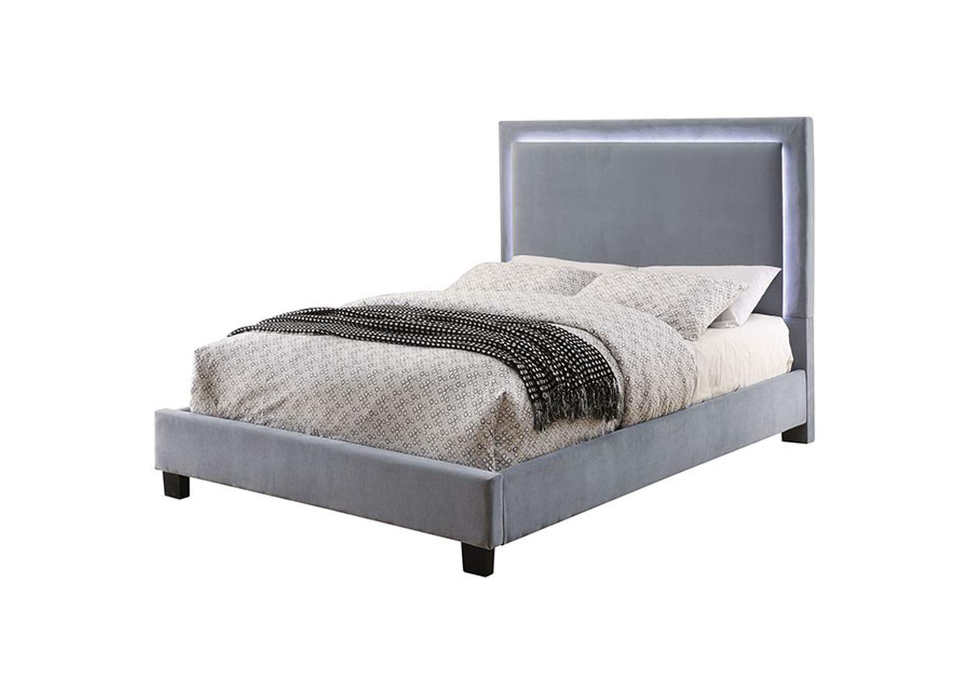 Erglow Twin Bed, Gray